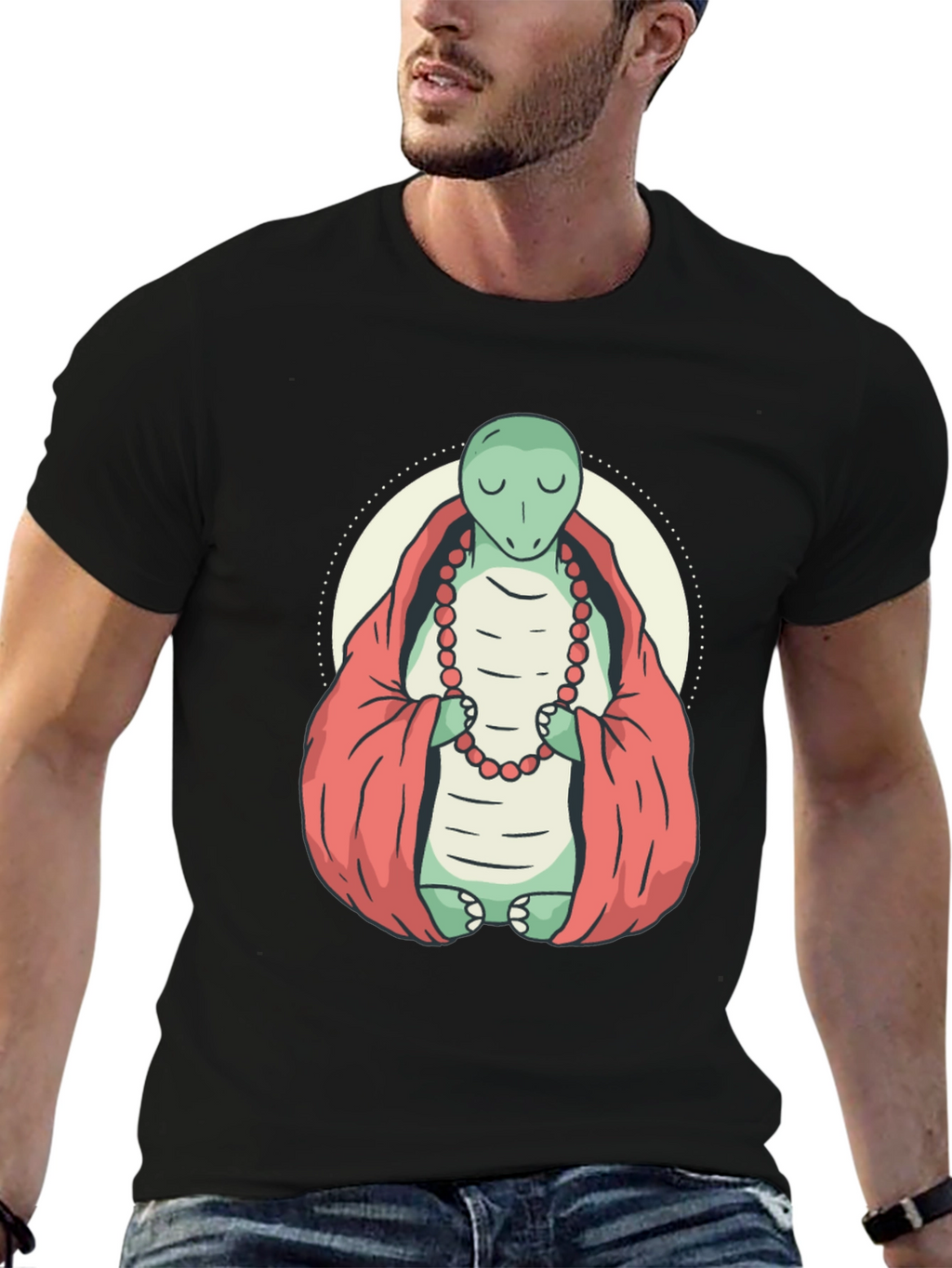 Zen Turtle T-Shirt - Meditating Reptile Design