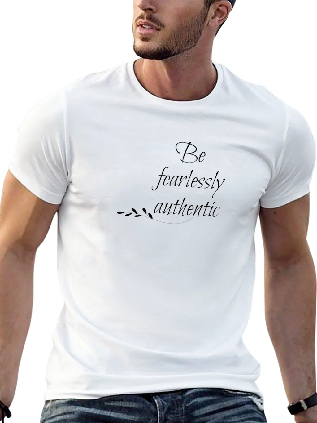 Be Fearlessly Authentic Black T-Shirt