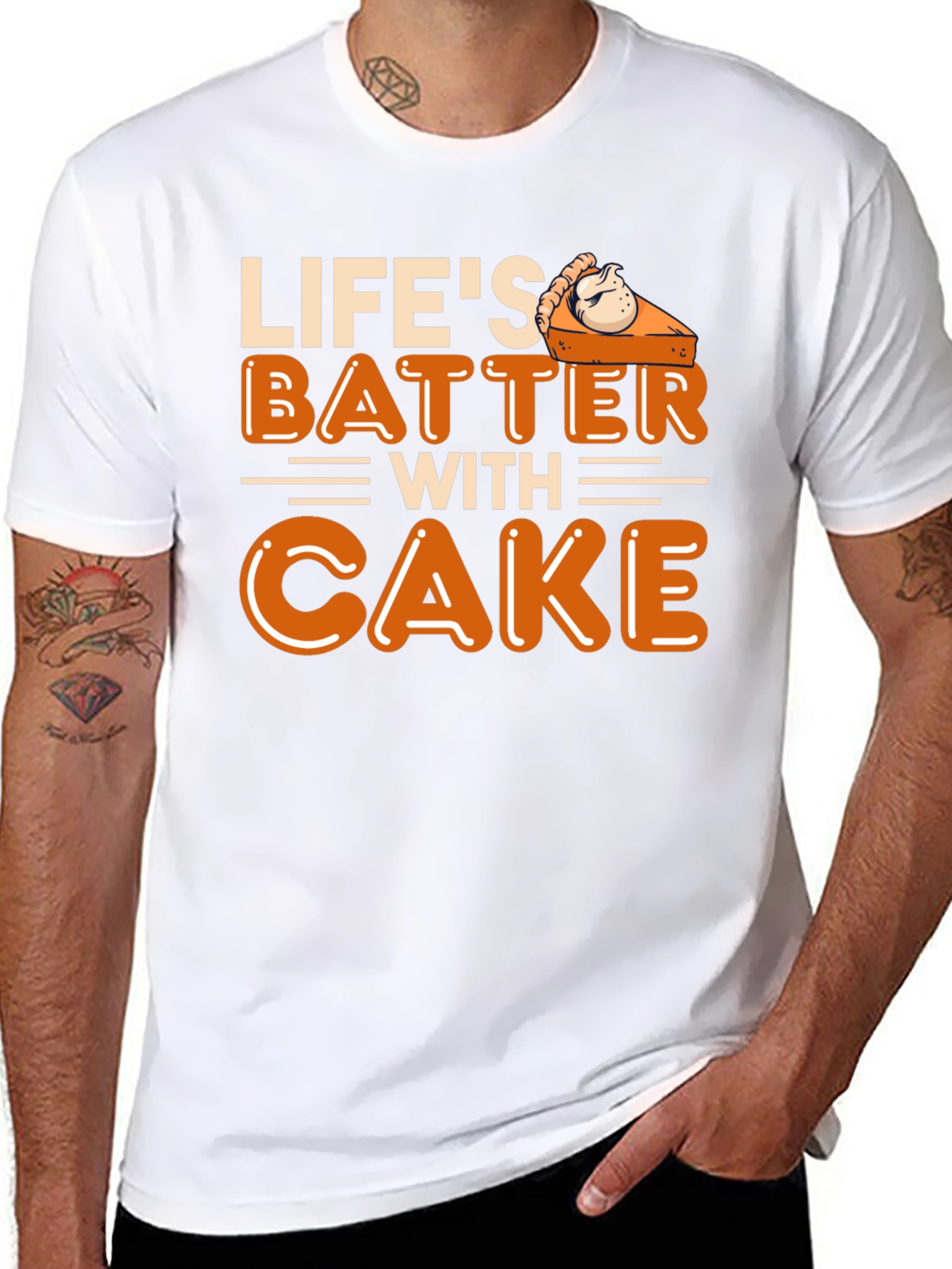 Lifes Batter with Cake T-Shirt