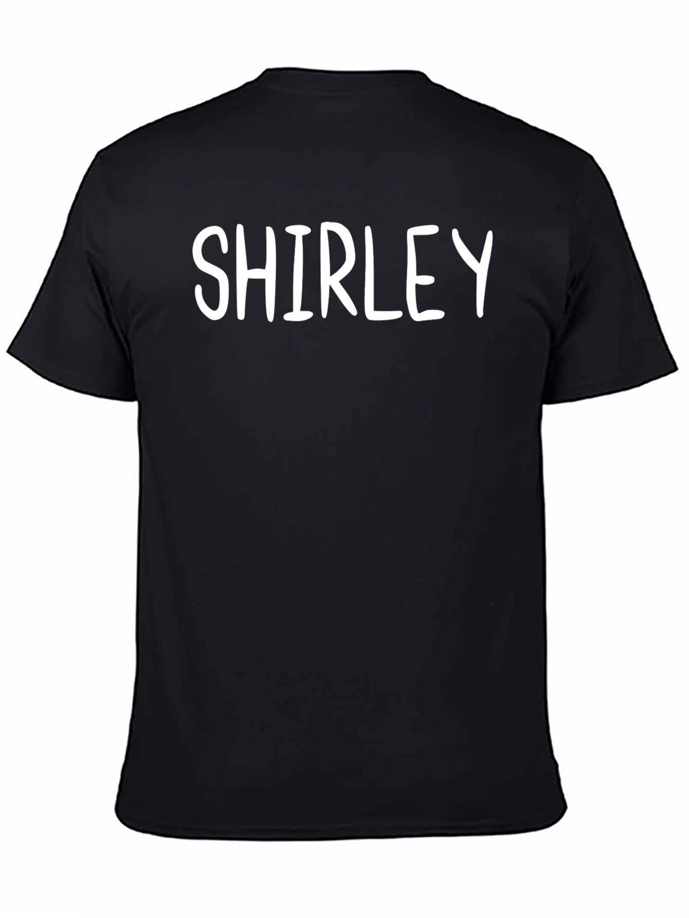 Shirley Custom Name T-Shirt - Black Cotton Tee