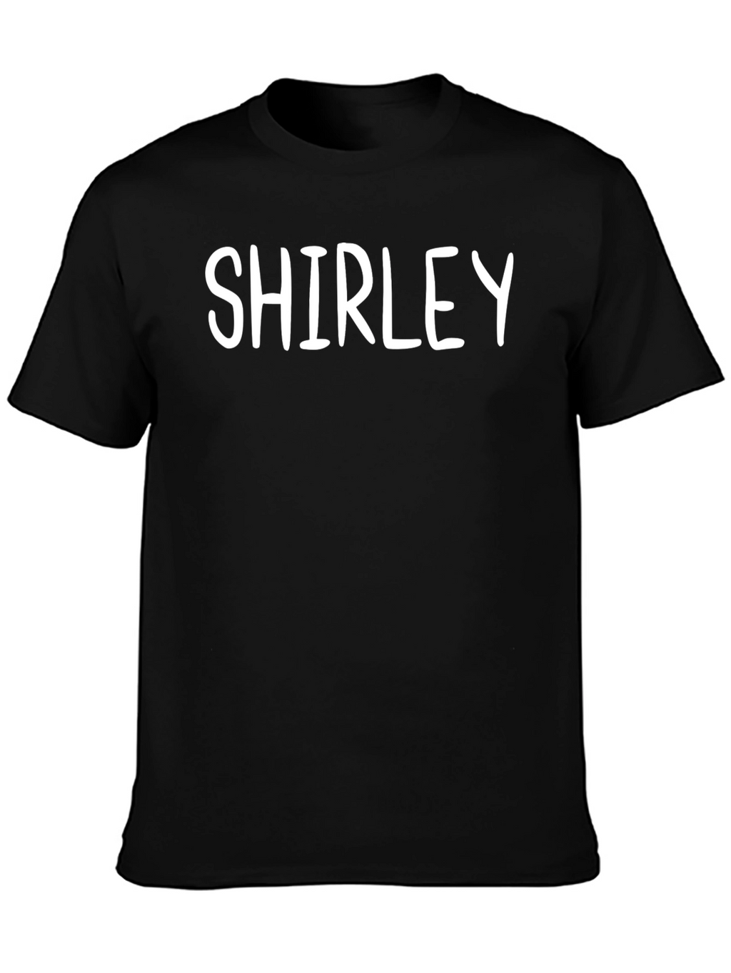 Shirley Custom Name T-Shirt - Black Cotton Tee