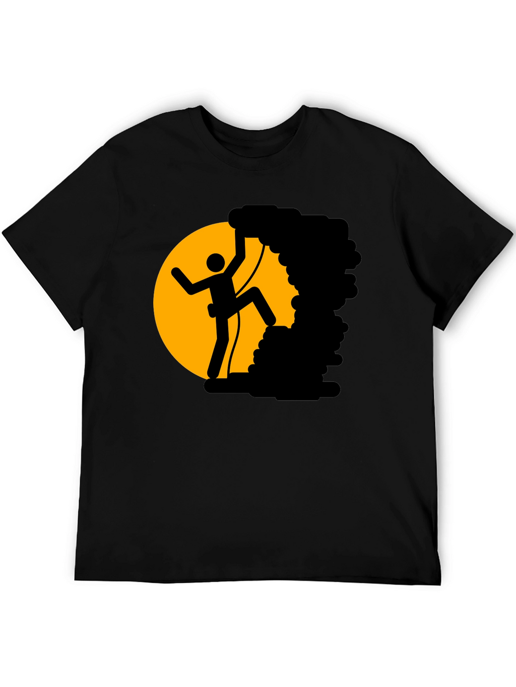 Climbing Stick Figure T-Shirt - Adventure Tee