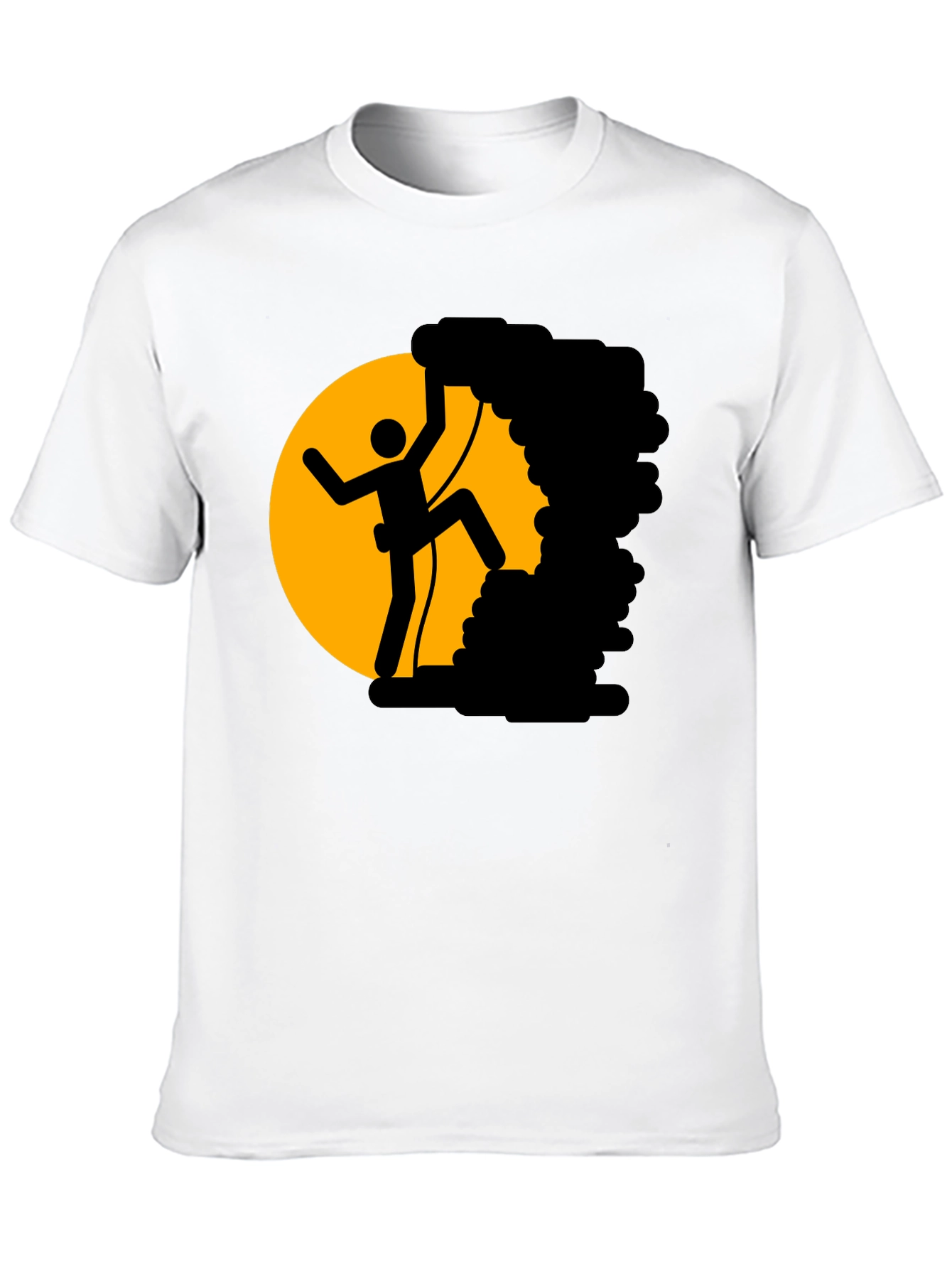 Climbing Stick Figure T-Shirt - Adventure Tee