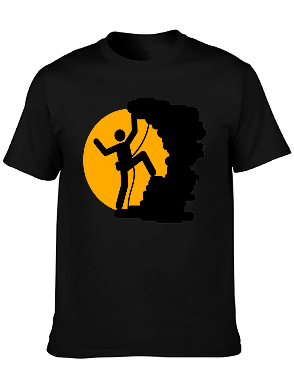 Climbing Stick Figure T-Shirt - Adventure Tee