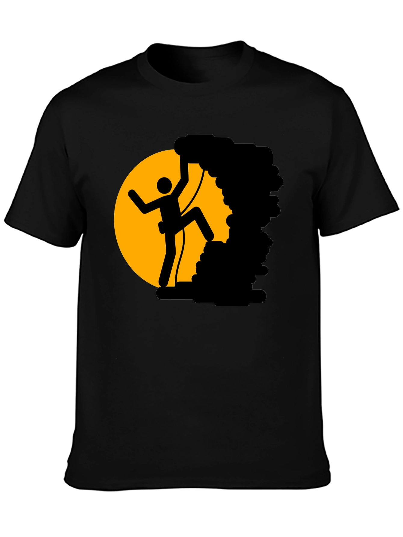 Climbing Stick Figure T-Shirt - Adventure Tee