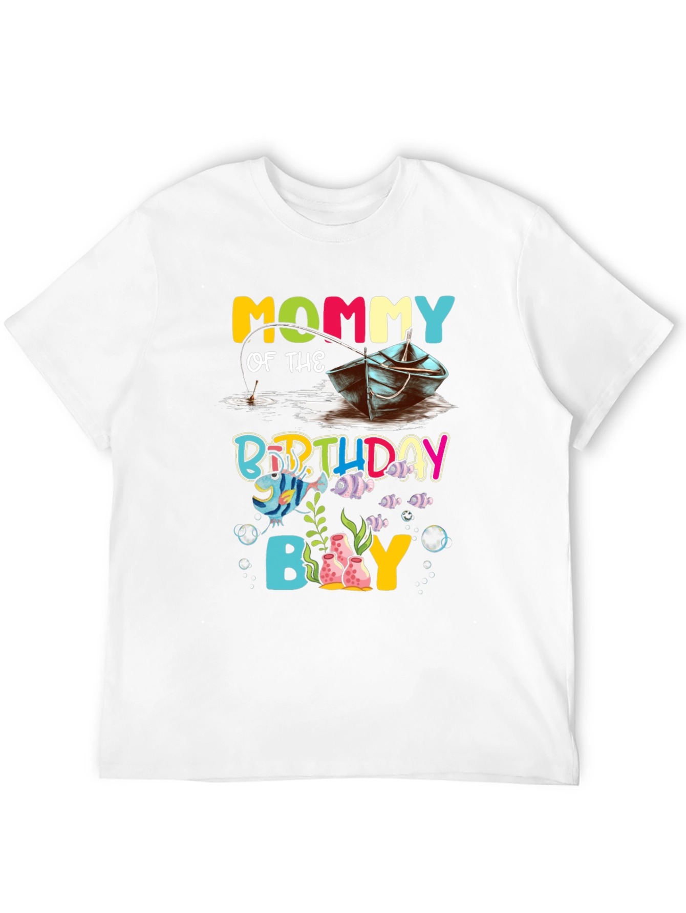 Mommy of the Birthday Boy Fishing T-Shirt