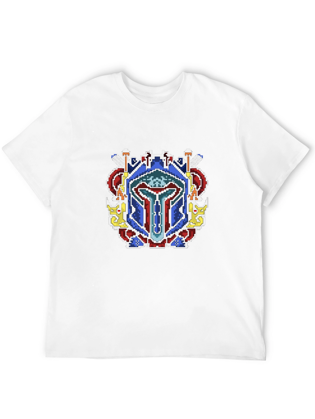Pixel Art Mandalorian Helmet T-Shirt