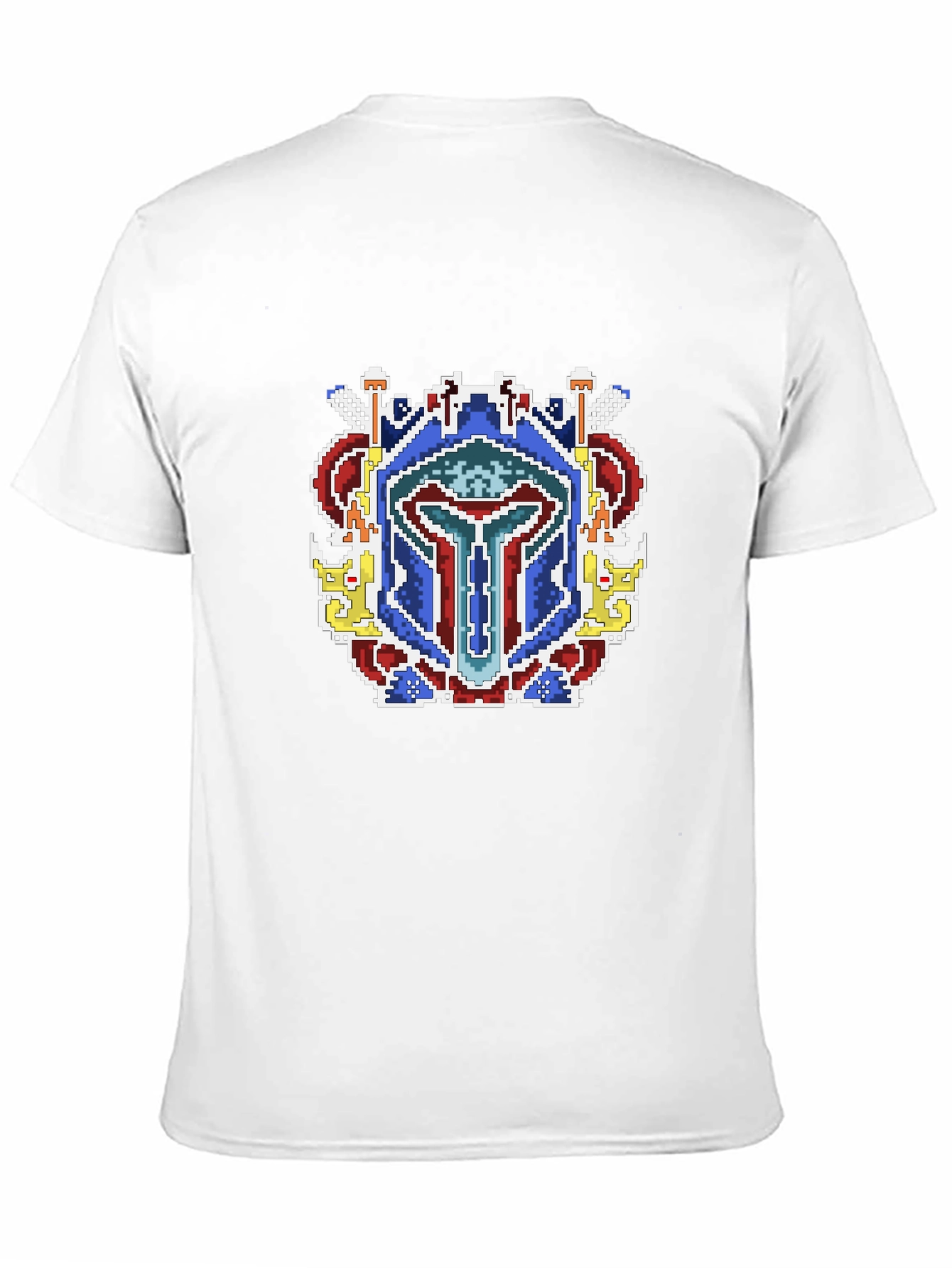 Pixel Art Mandalorian Helmet T-Shirt