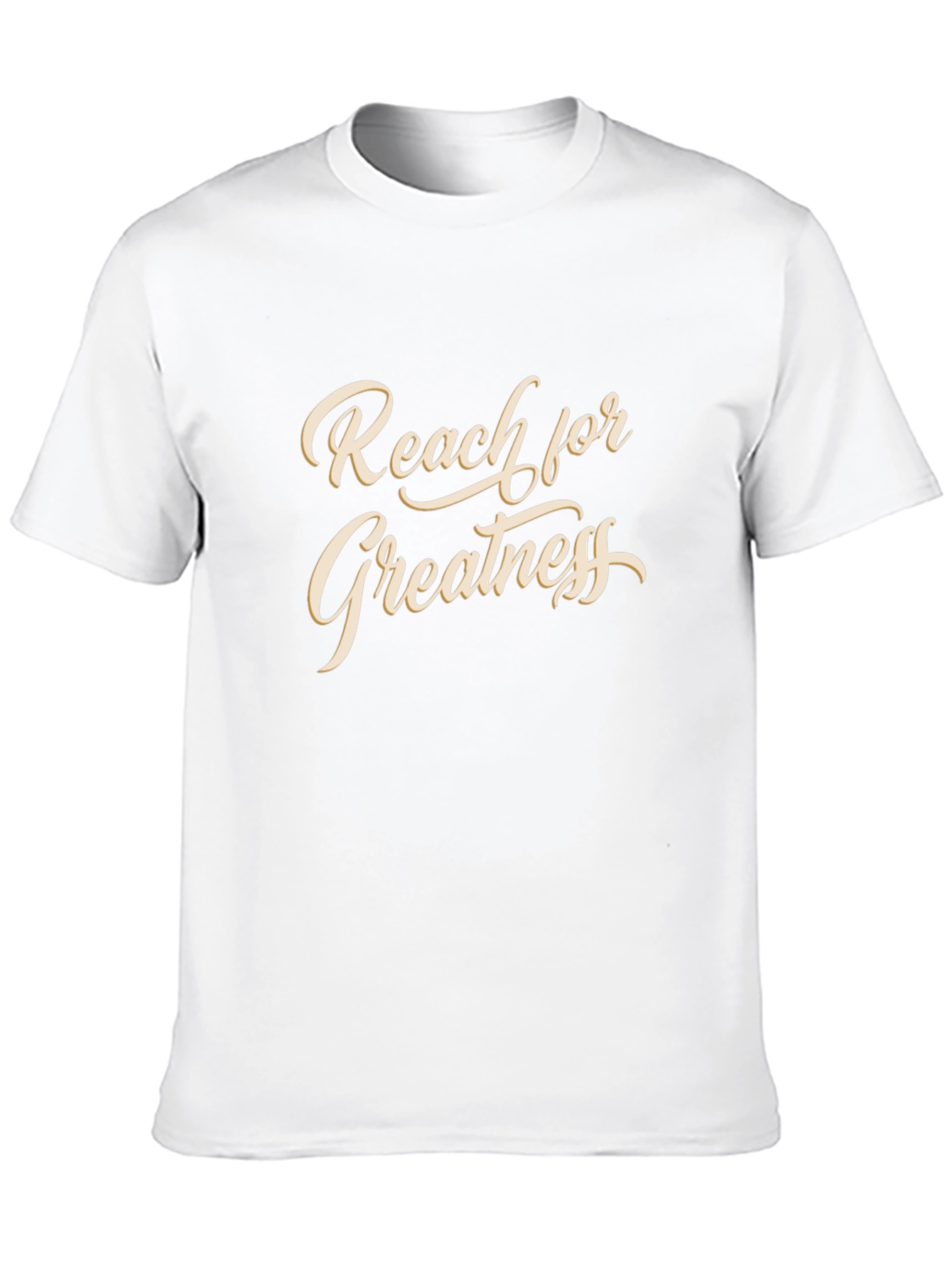 Reach for Greatness T-Shirt - Motivational Black Tee