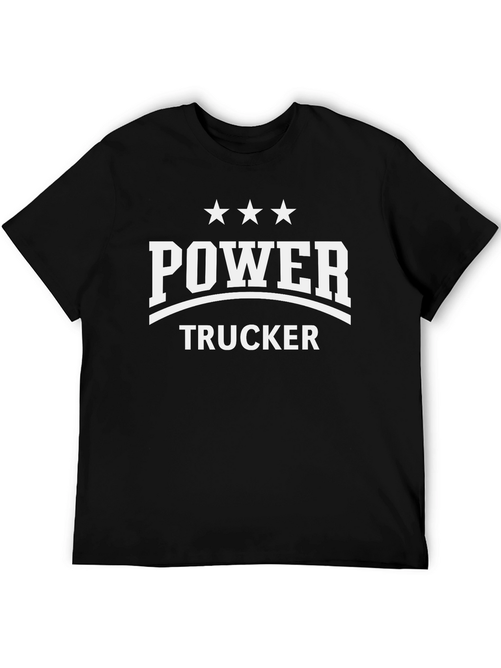 Power Trucker Graphic T-Shirt - Black