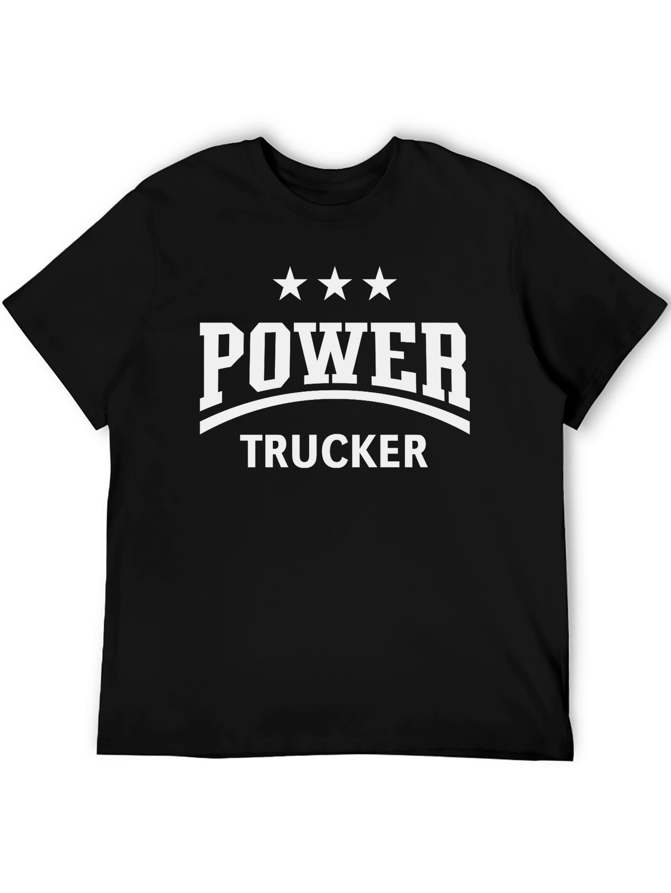 Power Trucker Graphic T-Shirt - Black
