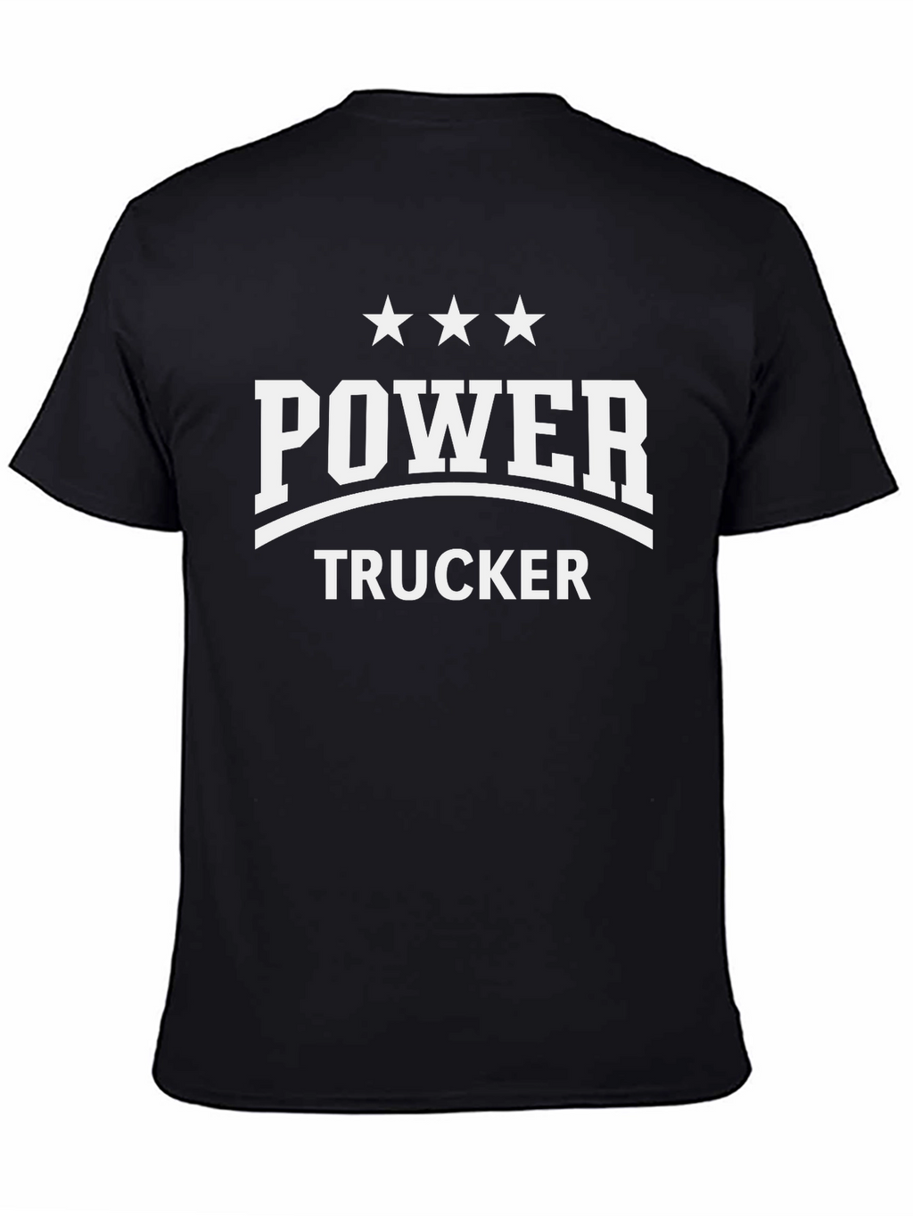 Power Trucker Graphic T-Shirt - Black