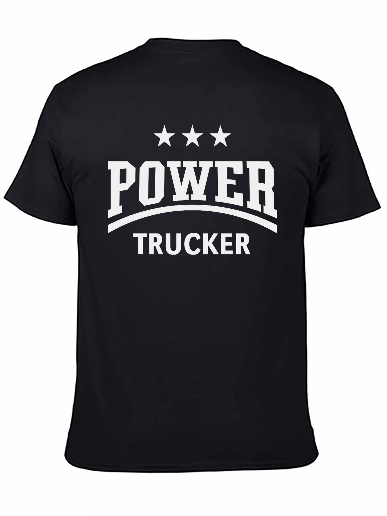 Power Trucker Graphic T-Shirt - Black