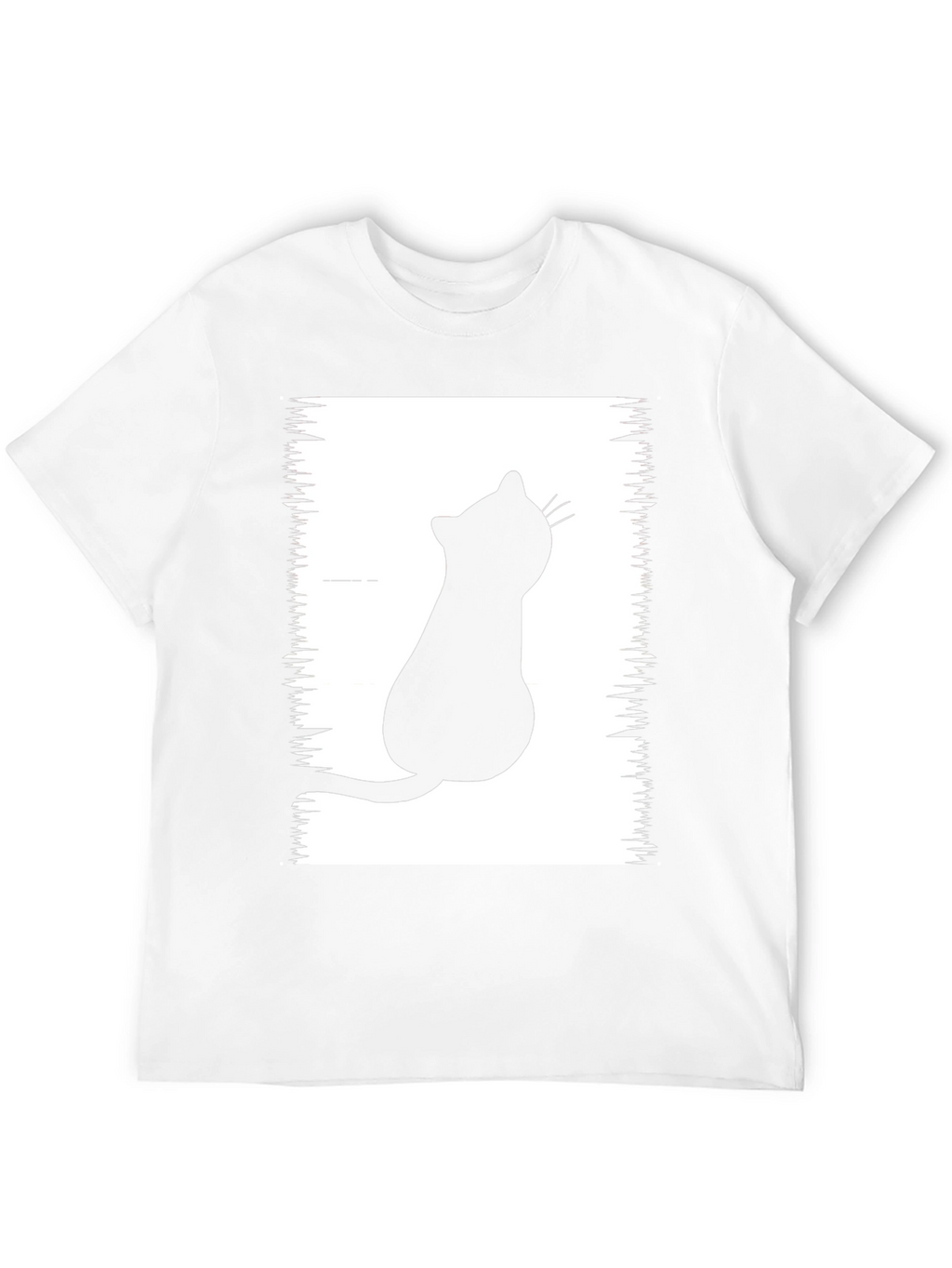 Black Cat Silhouette Graphic Tee - Unisex