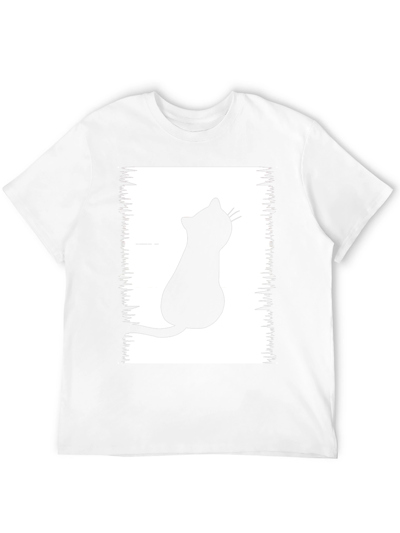 Black Cat Silhouette Graphic Tee - Unisex