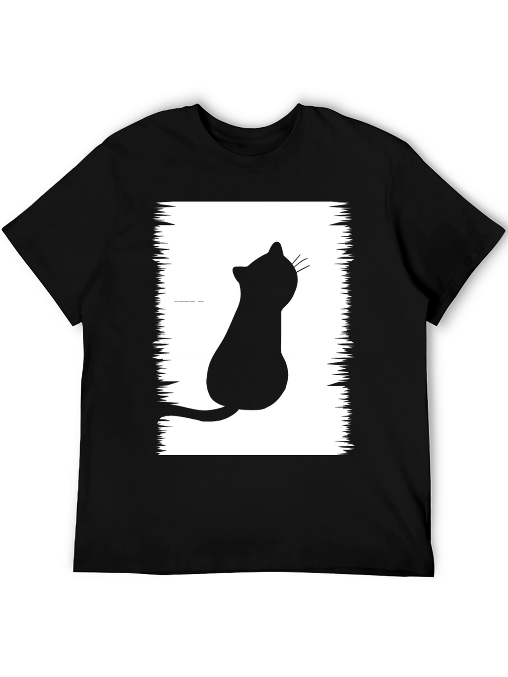 Black Cat Silhouette Graphic Tee - Unisex