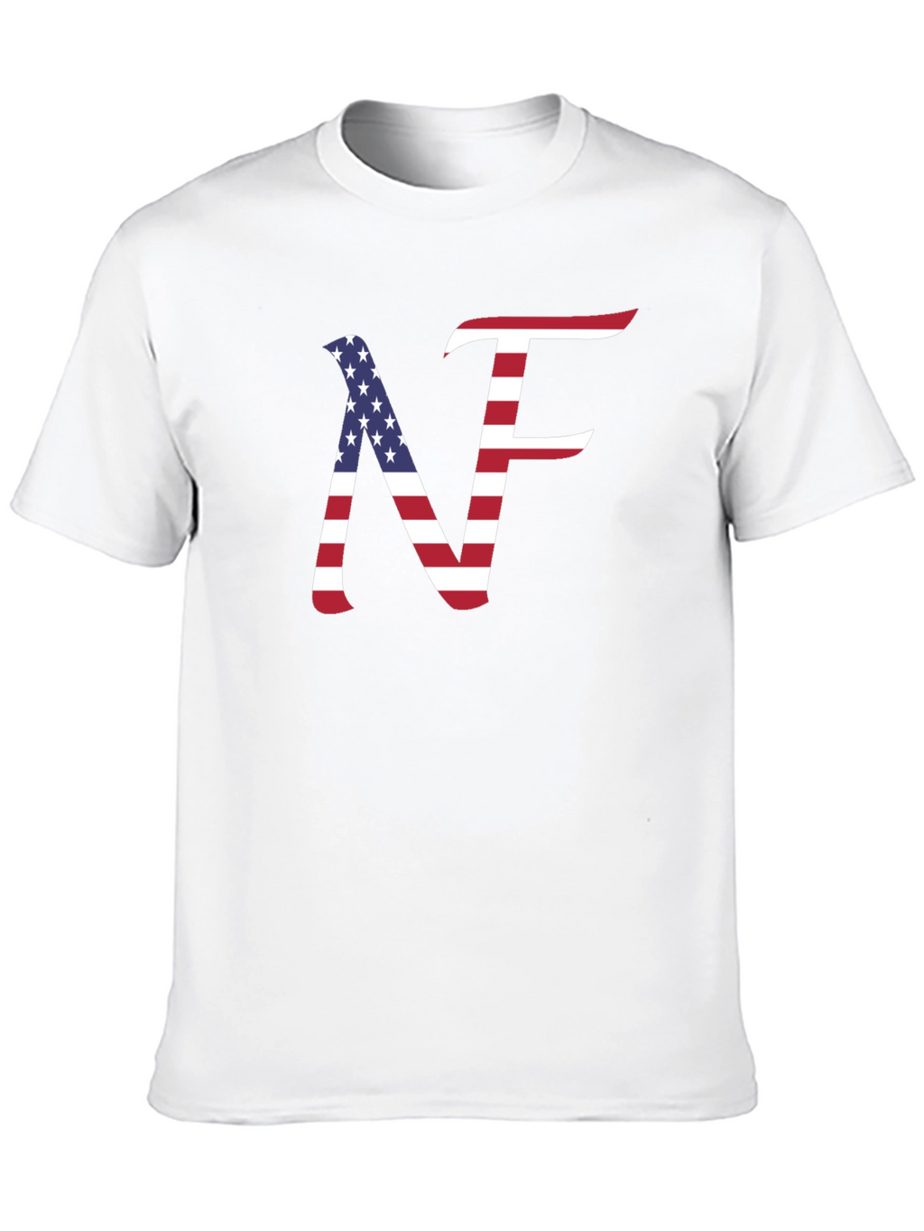 USA Flag NF T-Shirt Patriotic Design