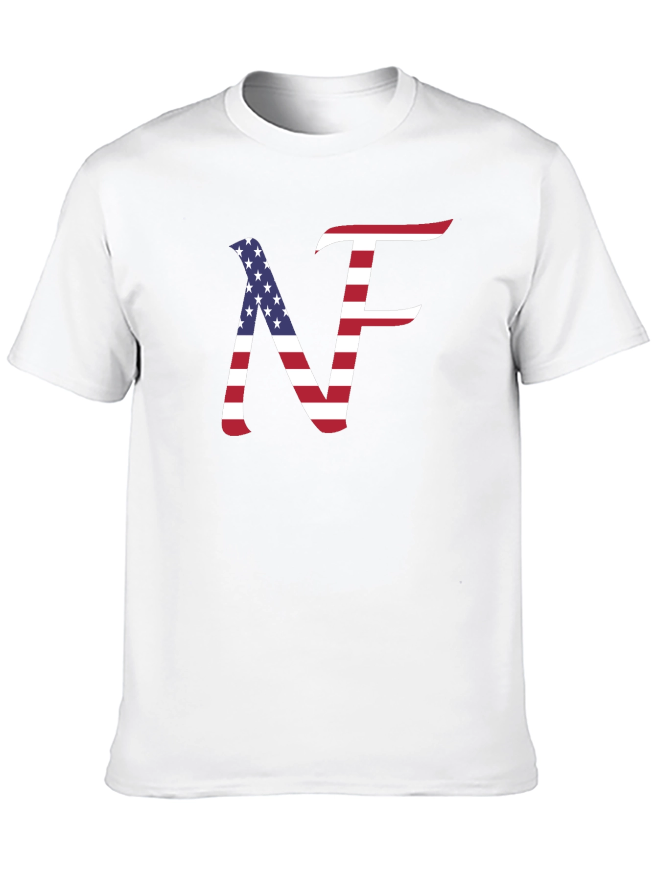 USA Flag NF T-Shirt Patriotic Design