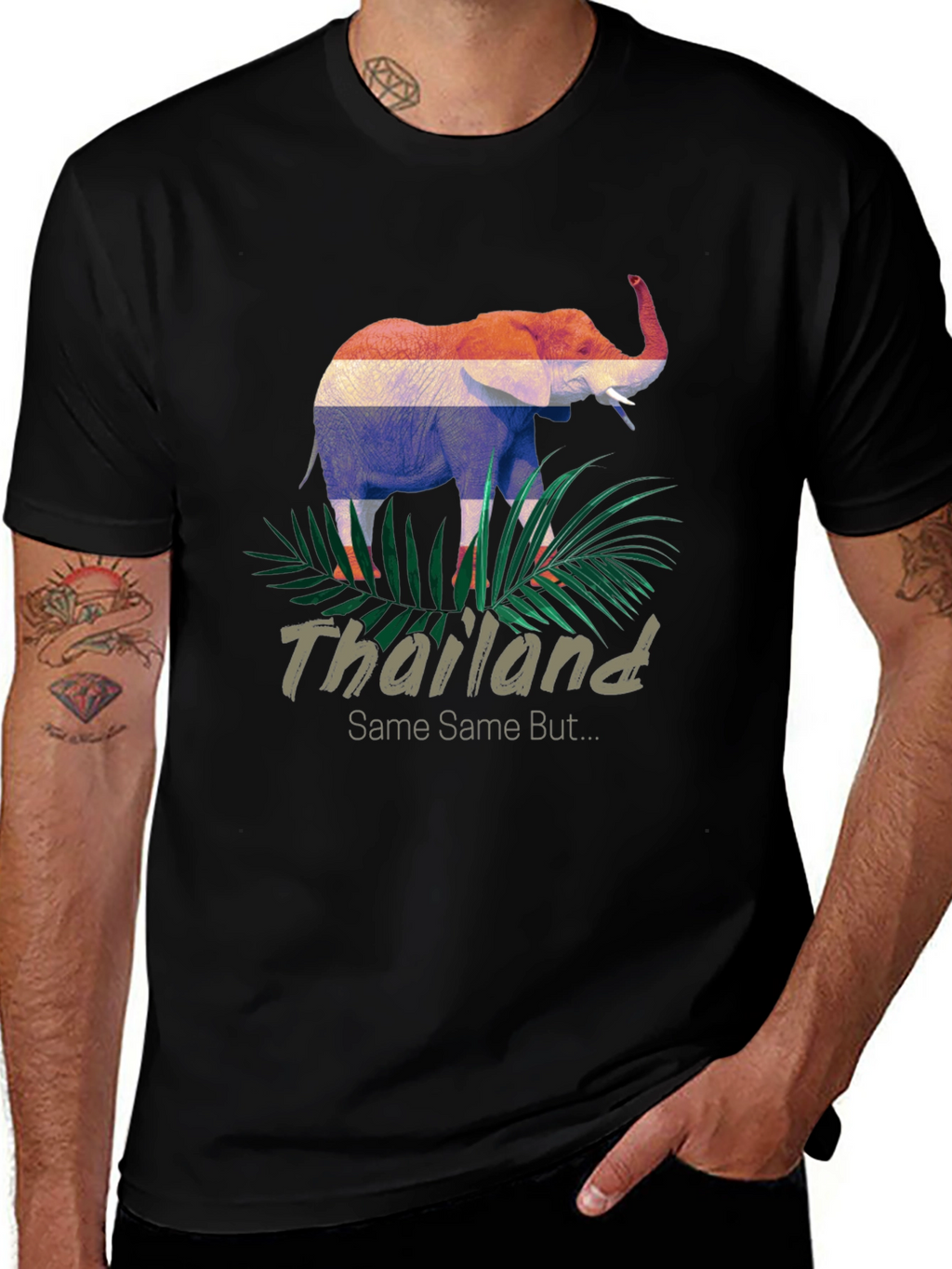 Thailand Elephant T-Shirt - Tropical Design
