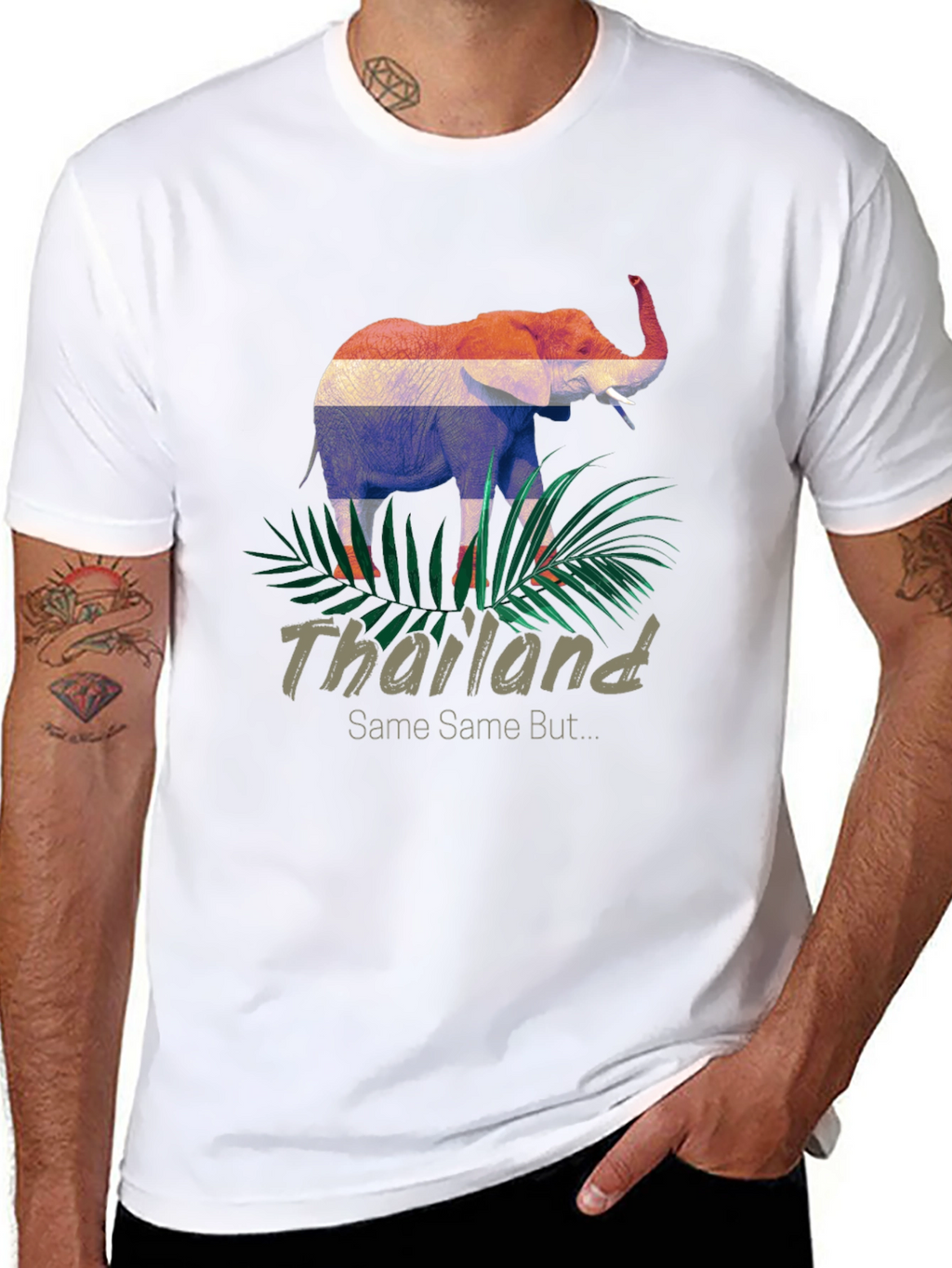 Thailand Elephant T-Shirt - Tropical Design