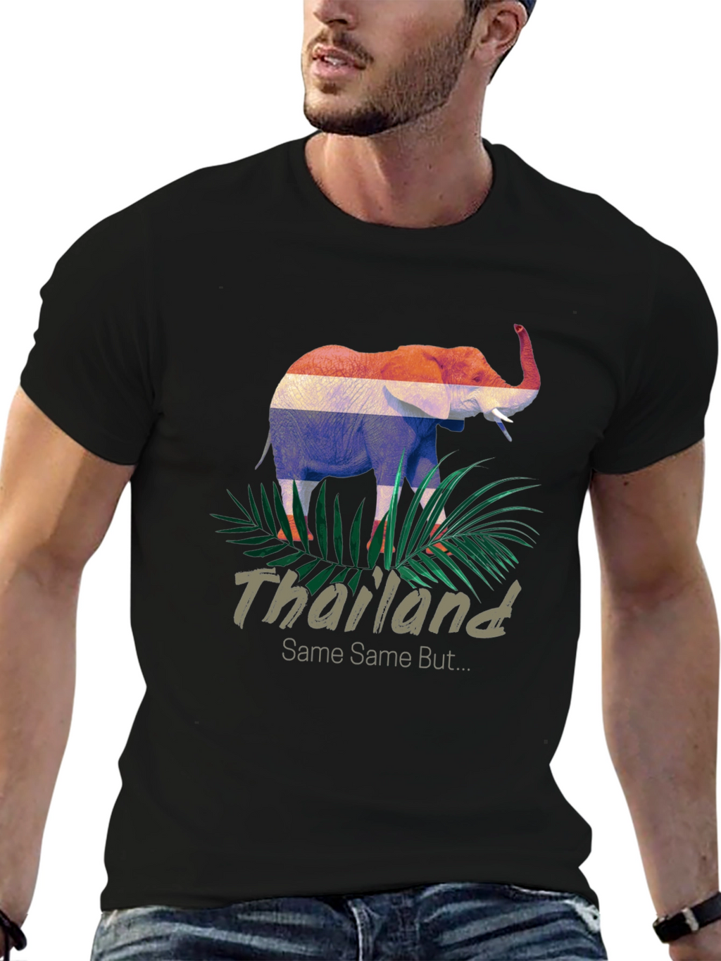 Thailand Elephant T-Shirt - Tropical Design