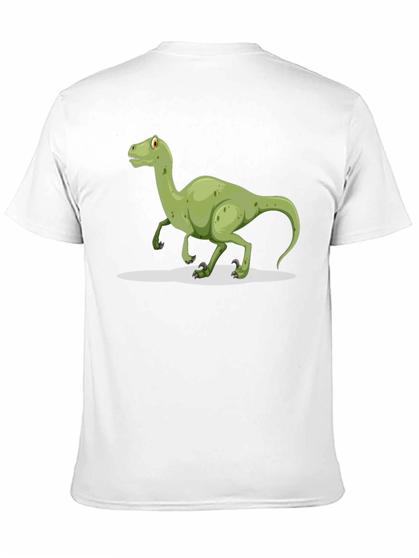 Dinosaur Graphic Tee - Black Cotton T-Shirt