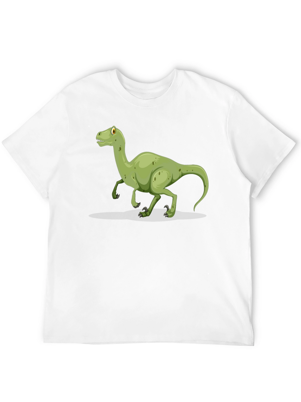 Dinosaur Graphic Tee - Black Cotton T-Shirt