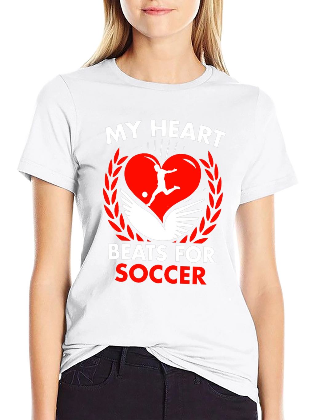My Heart Beats For Soccer Graphic Tee