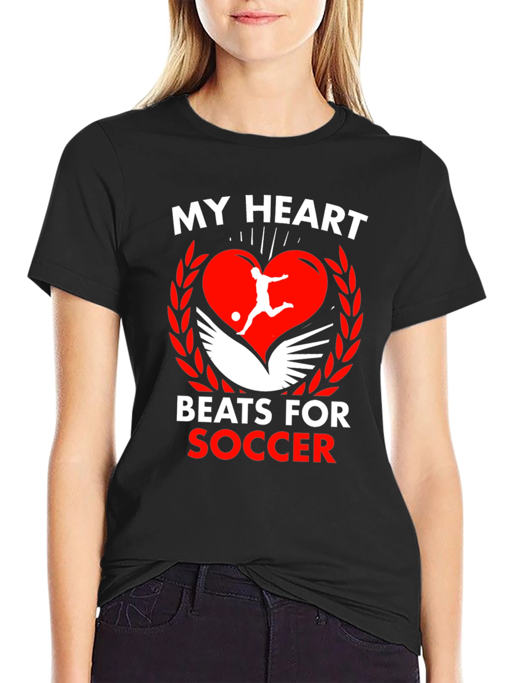 My Heart Beats For Soccer Graphic Tee