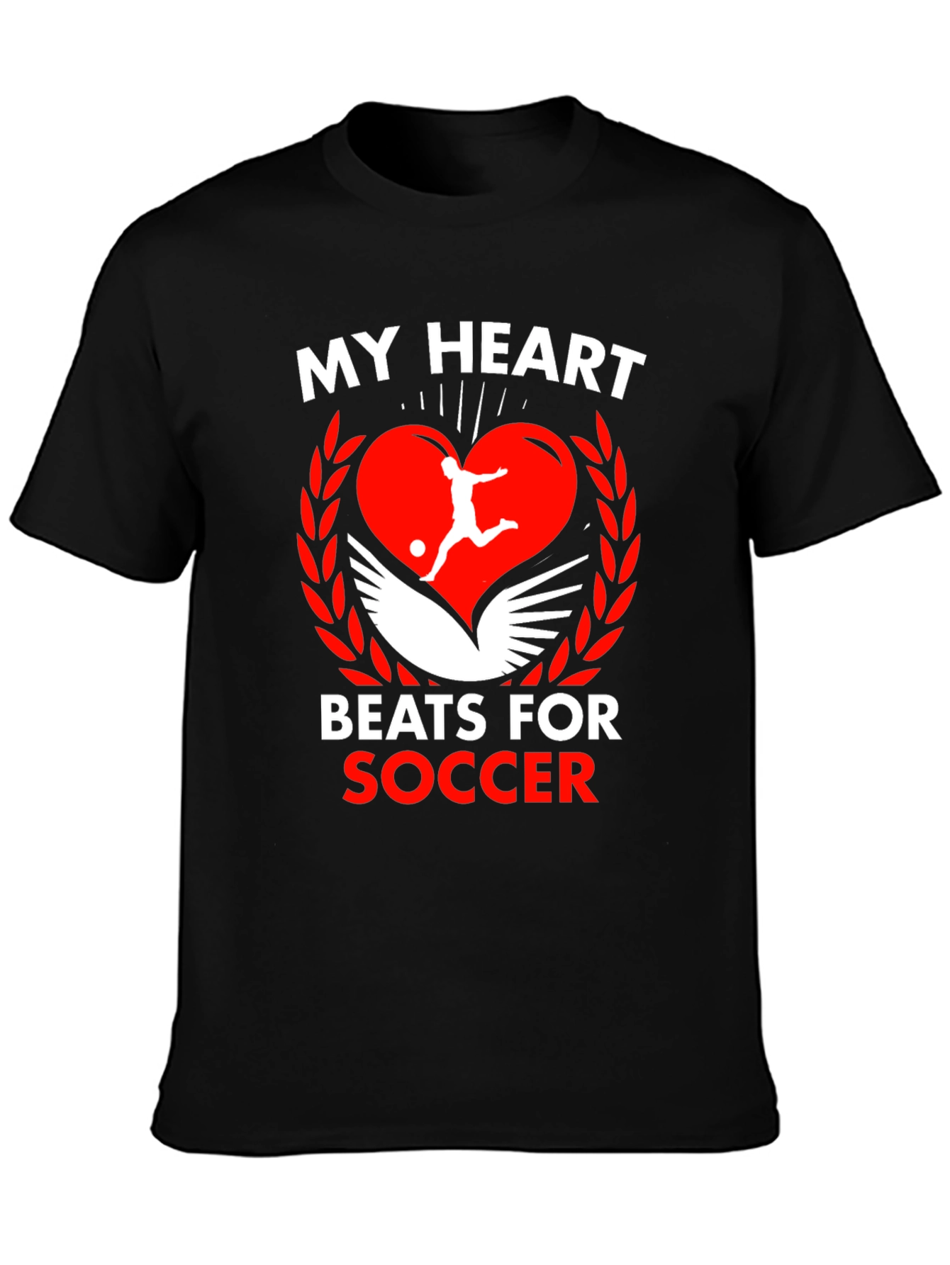 My Heart Beats For Soccer Graphic Tee