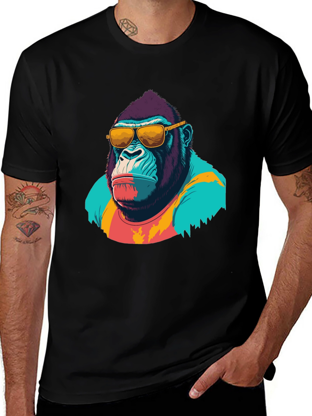 Cool Gorilla Graphic T-Shirt