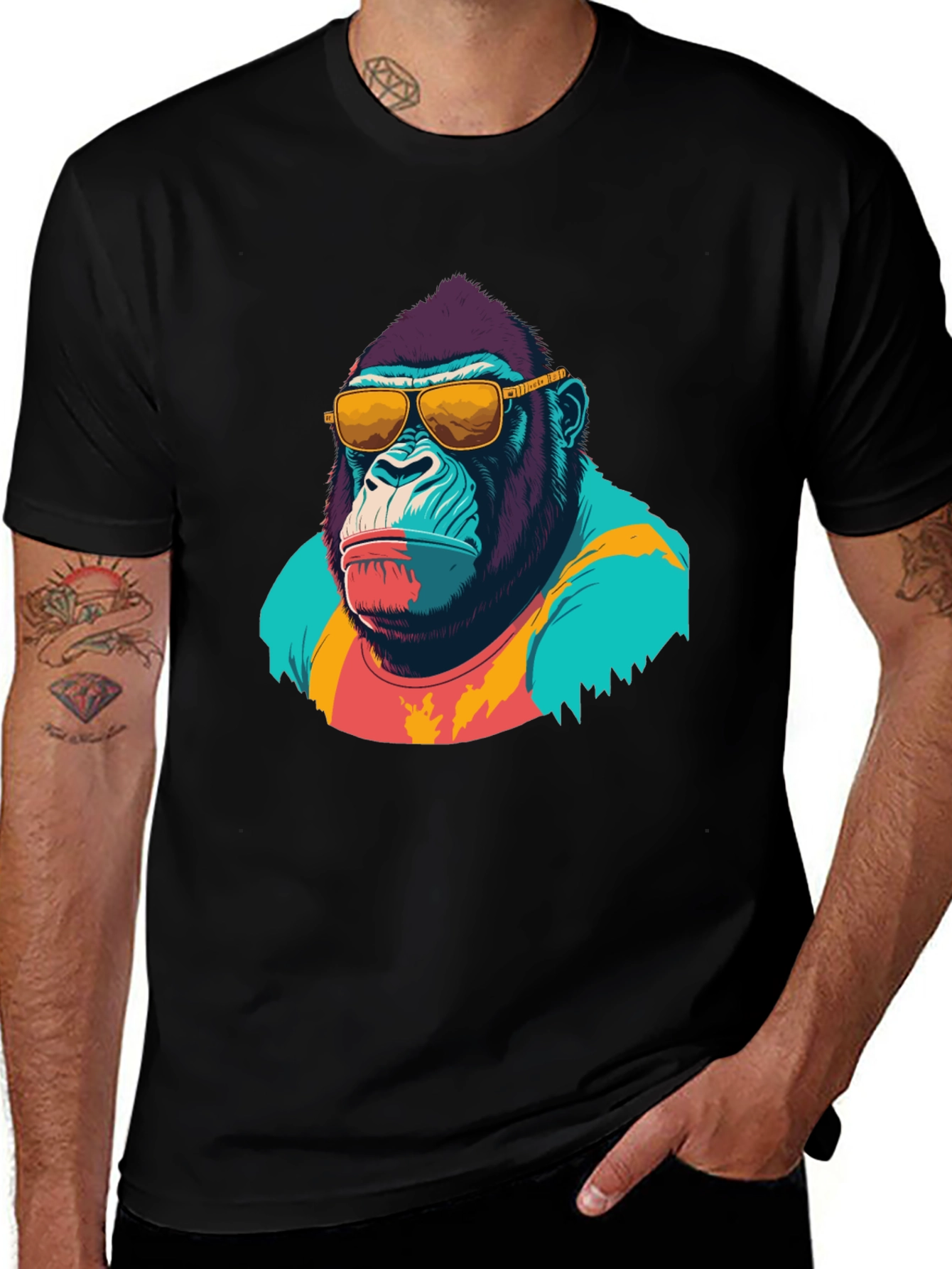 Cool Gorilla Graphic T-Shirt
