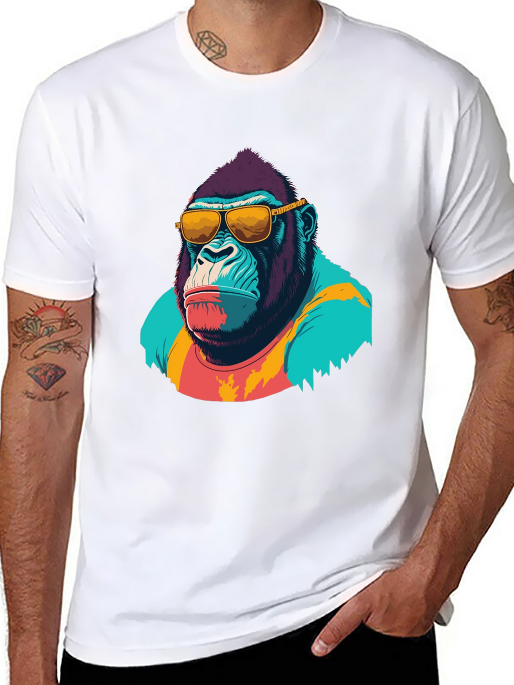 Cool Gorilla Graphic T-Shirt