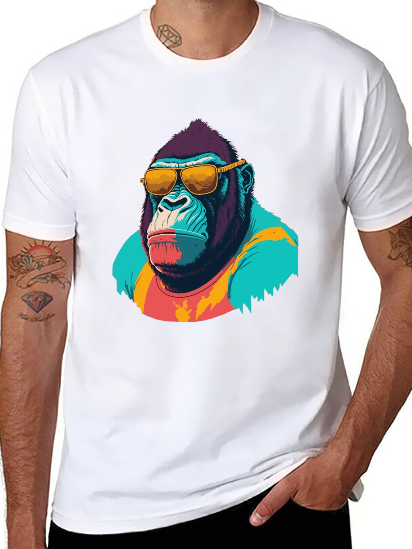 Cool Gorilla Graphic T-Shirt