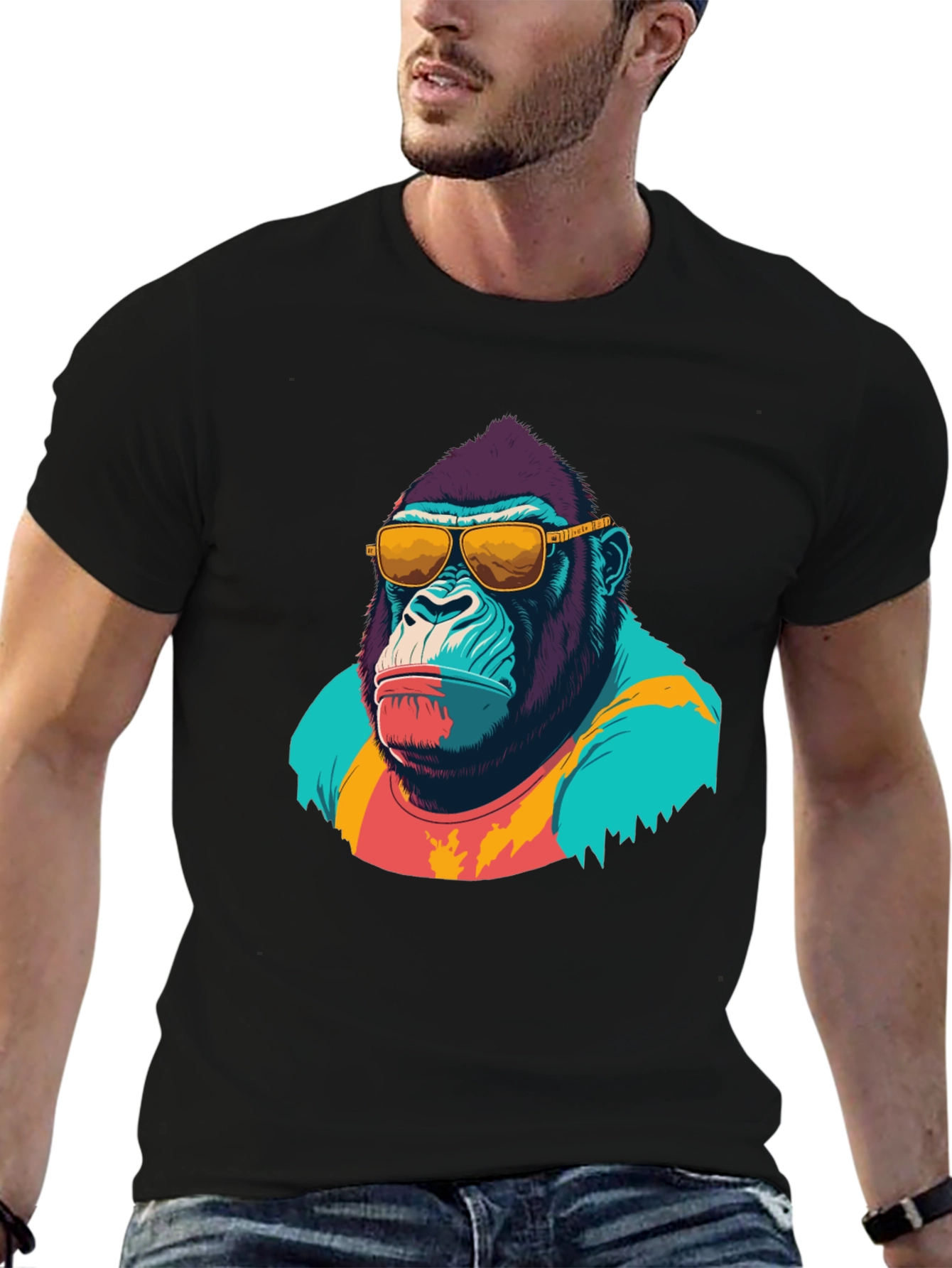 Cool Gorilla Graphic T-Shirt