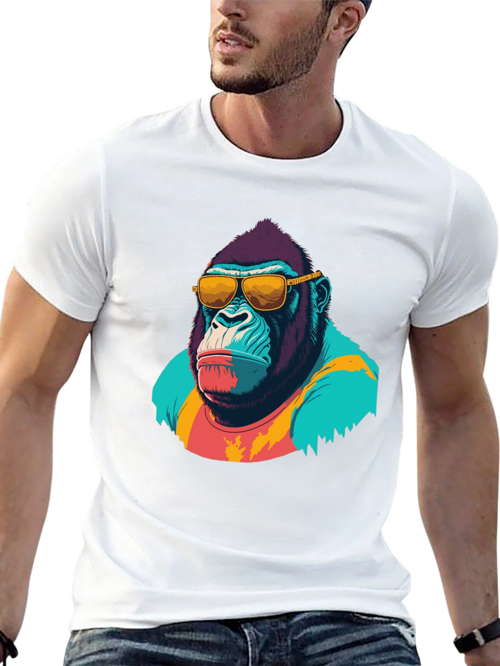 Cool Gorilla Graphic T-Shirt