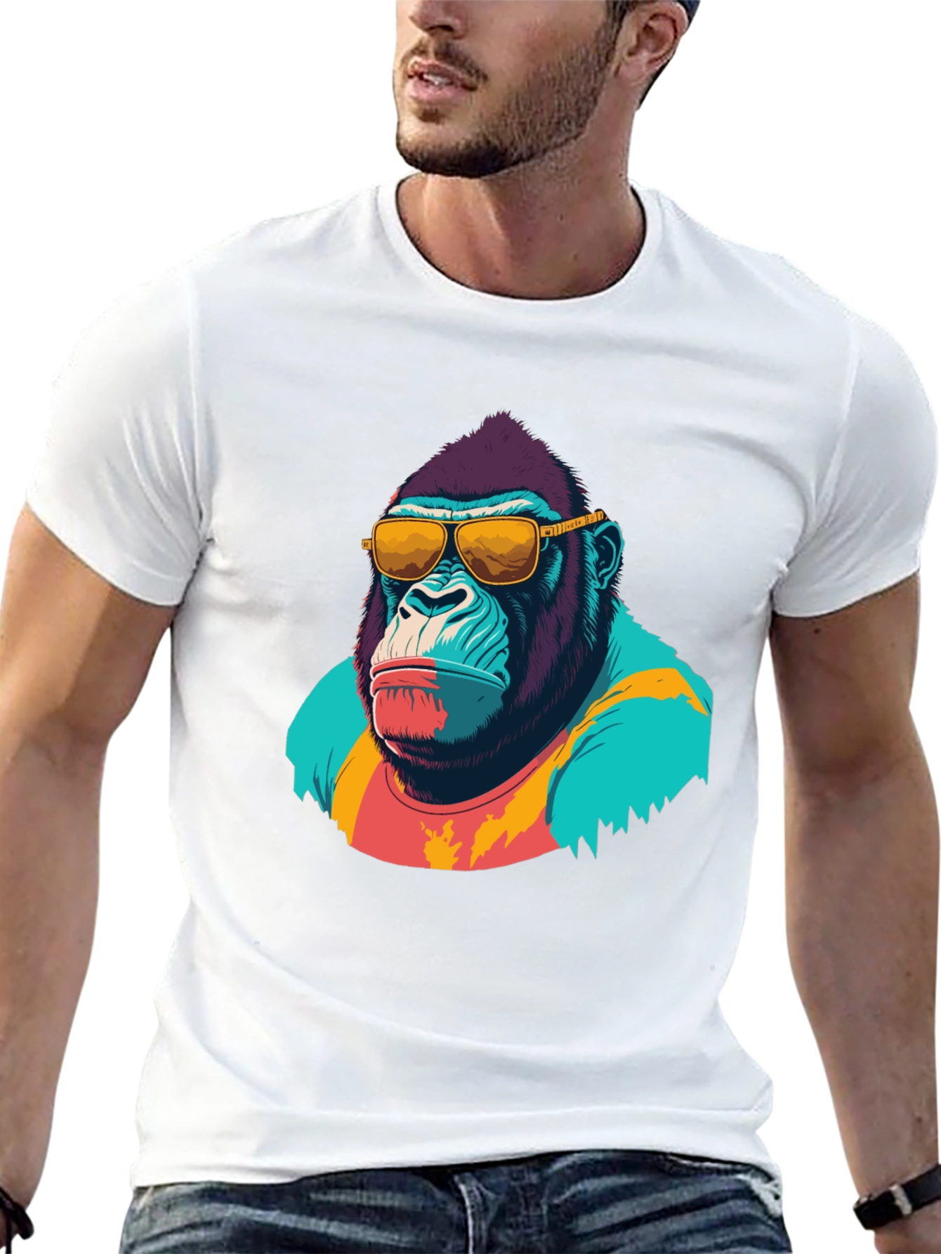Cool Gorilla Graphic T-Shirt