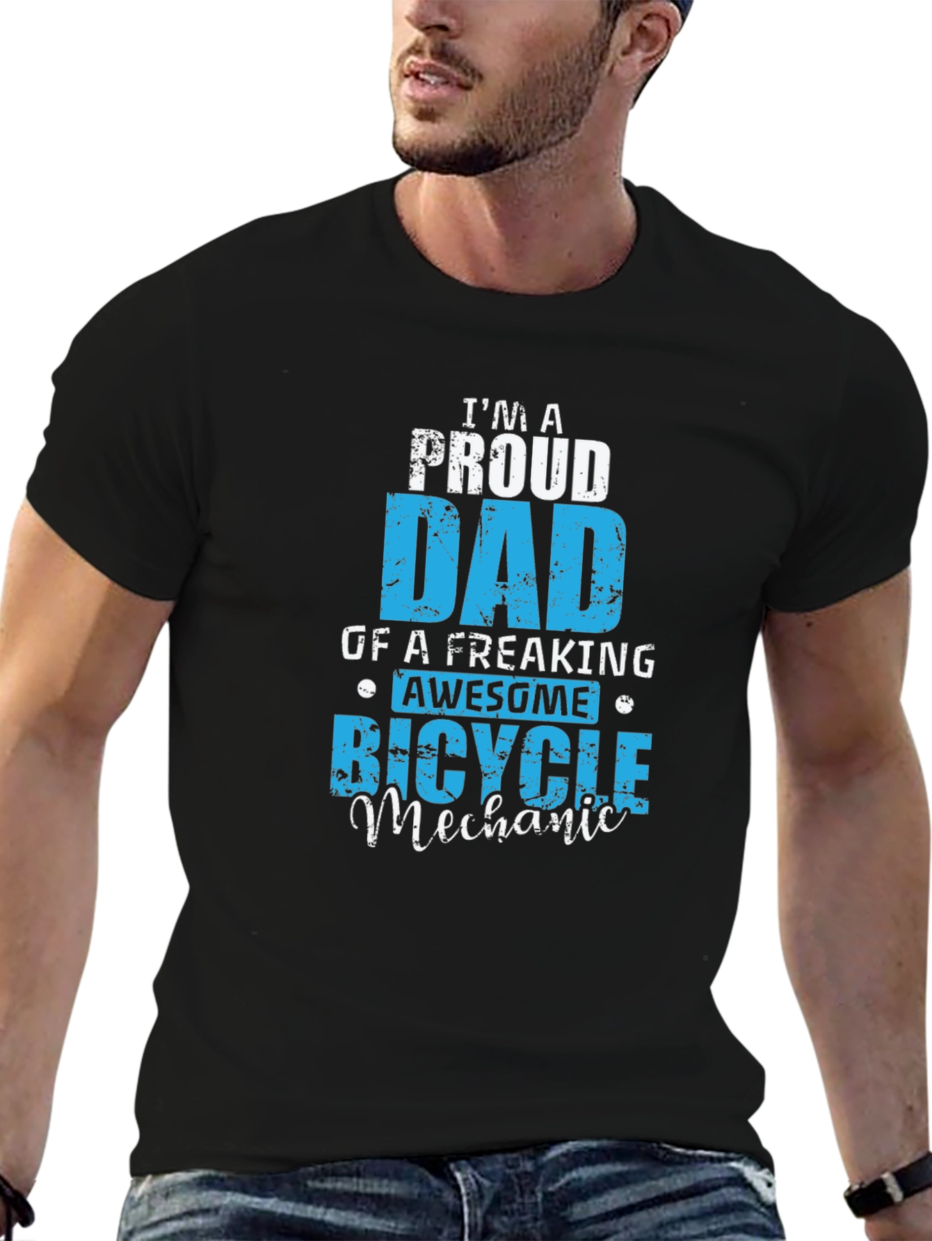 Proud Dad Bicycle Mechanic T-Shirt