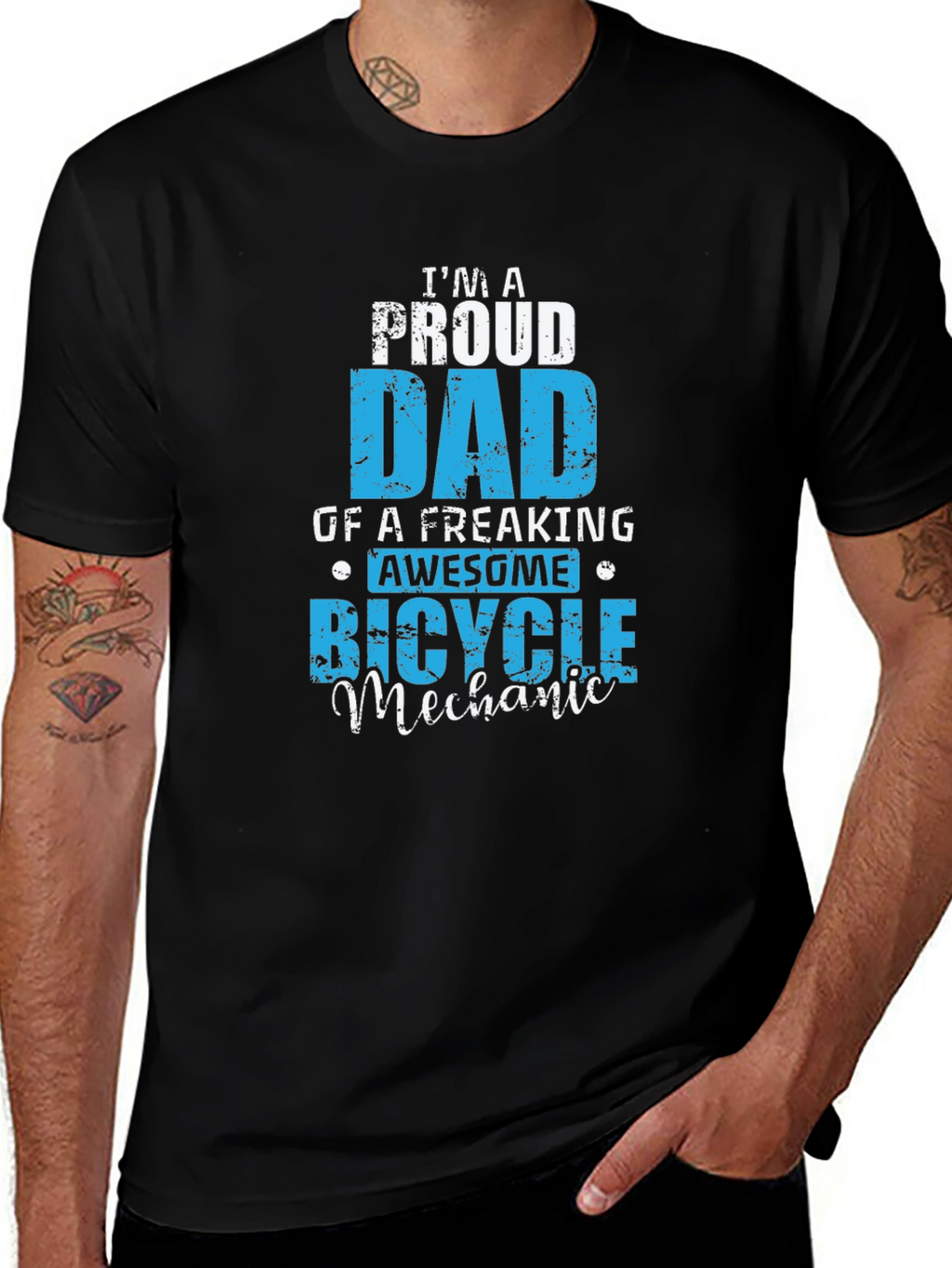 Proud Dad Bicycle Mechanic T-Shirt