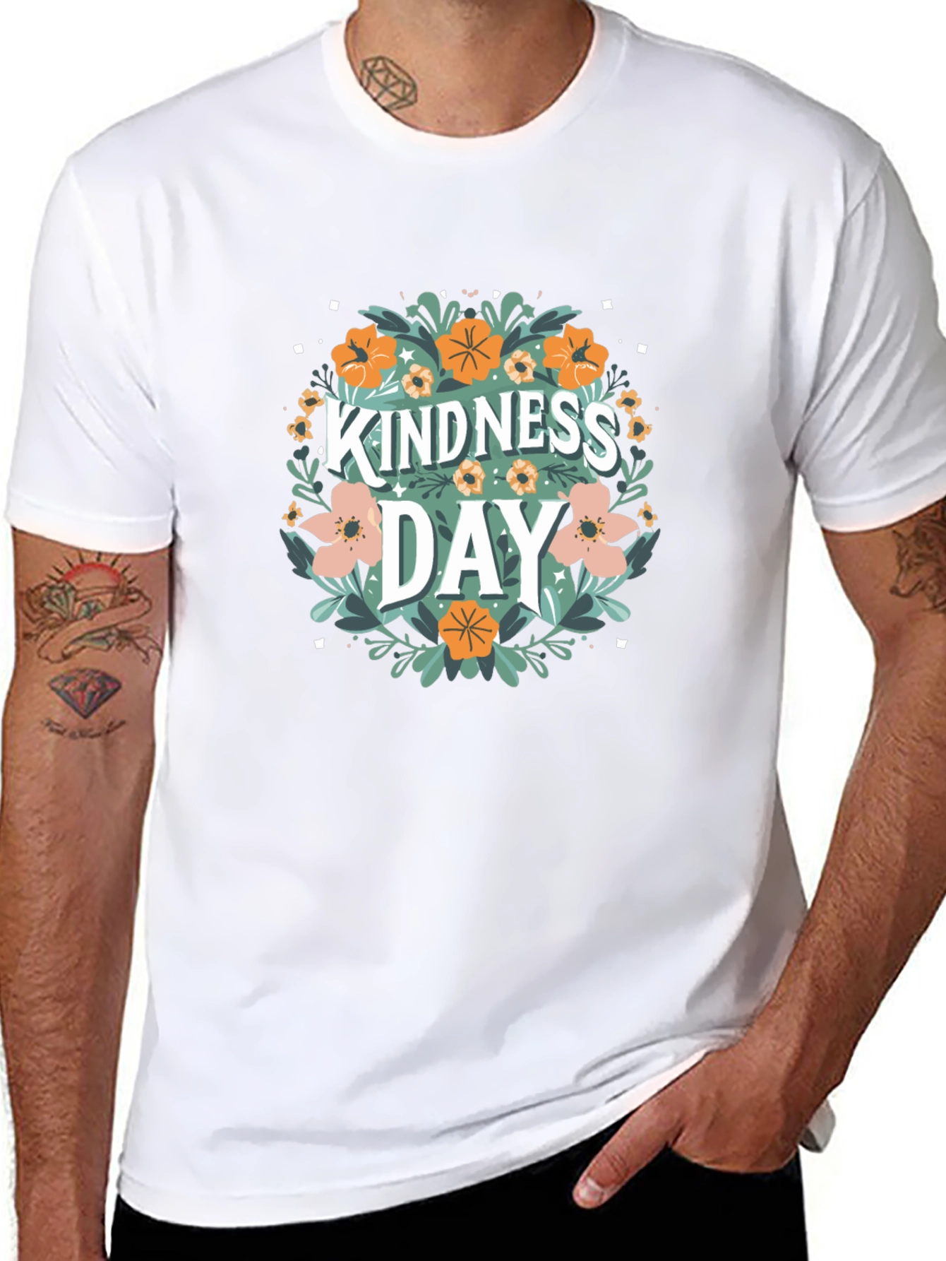 Kindness Day Floral T-Shirt