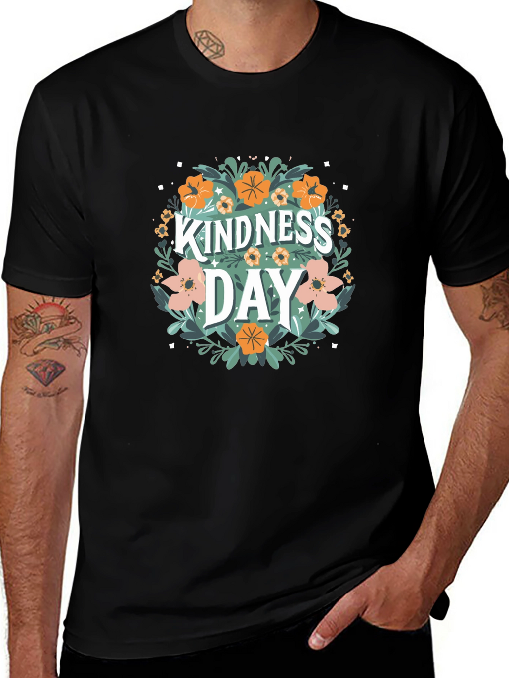Kindness Day Floral T-Shirt