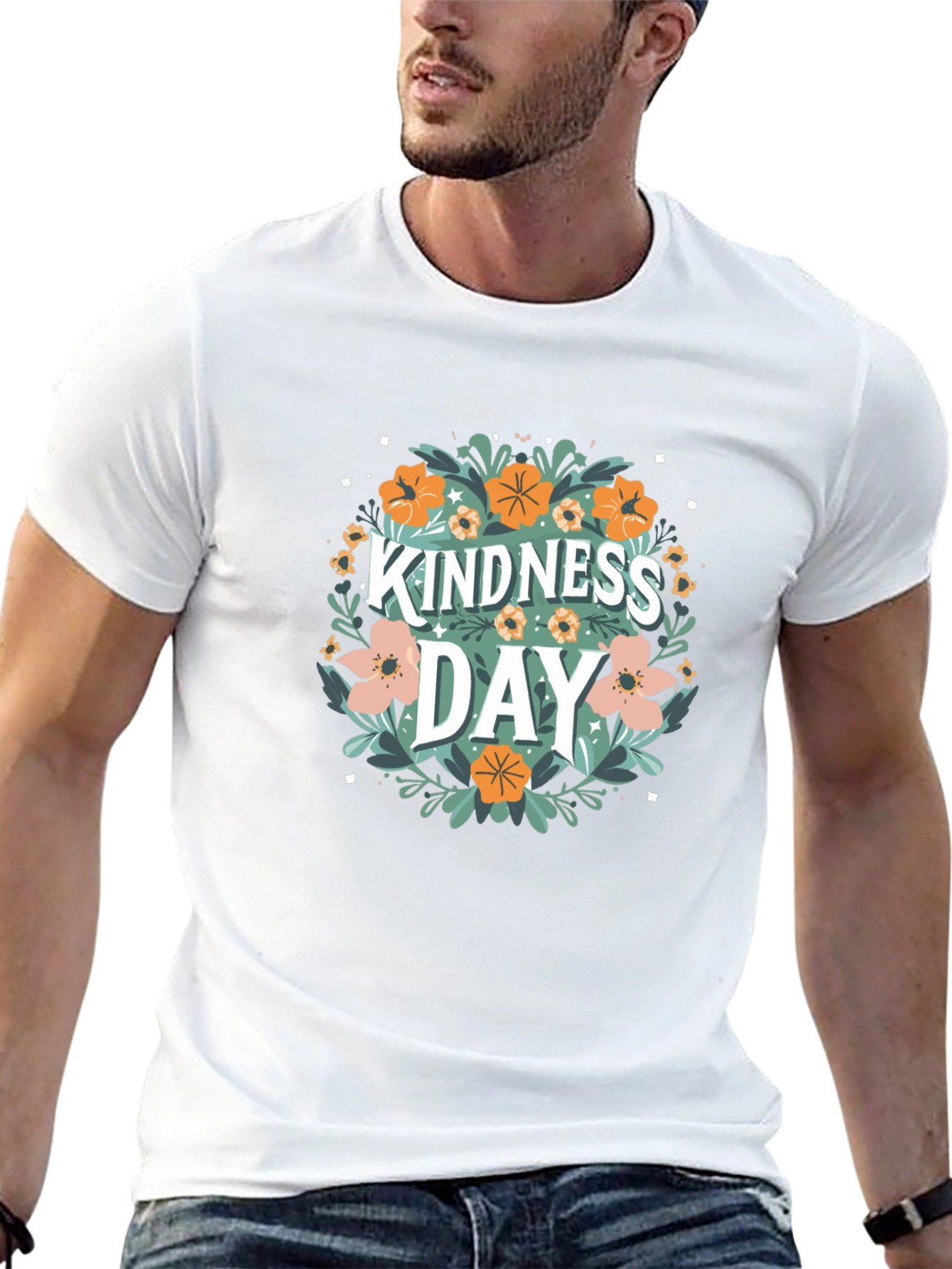 Kindness Day Floral T-Shirt