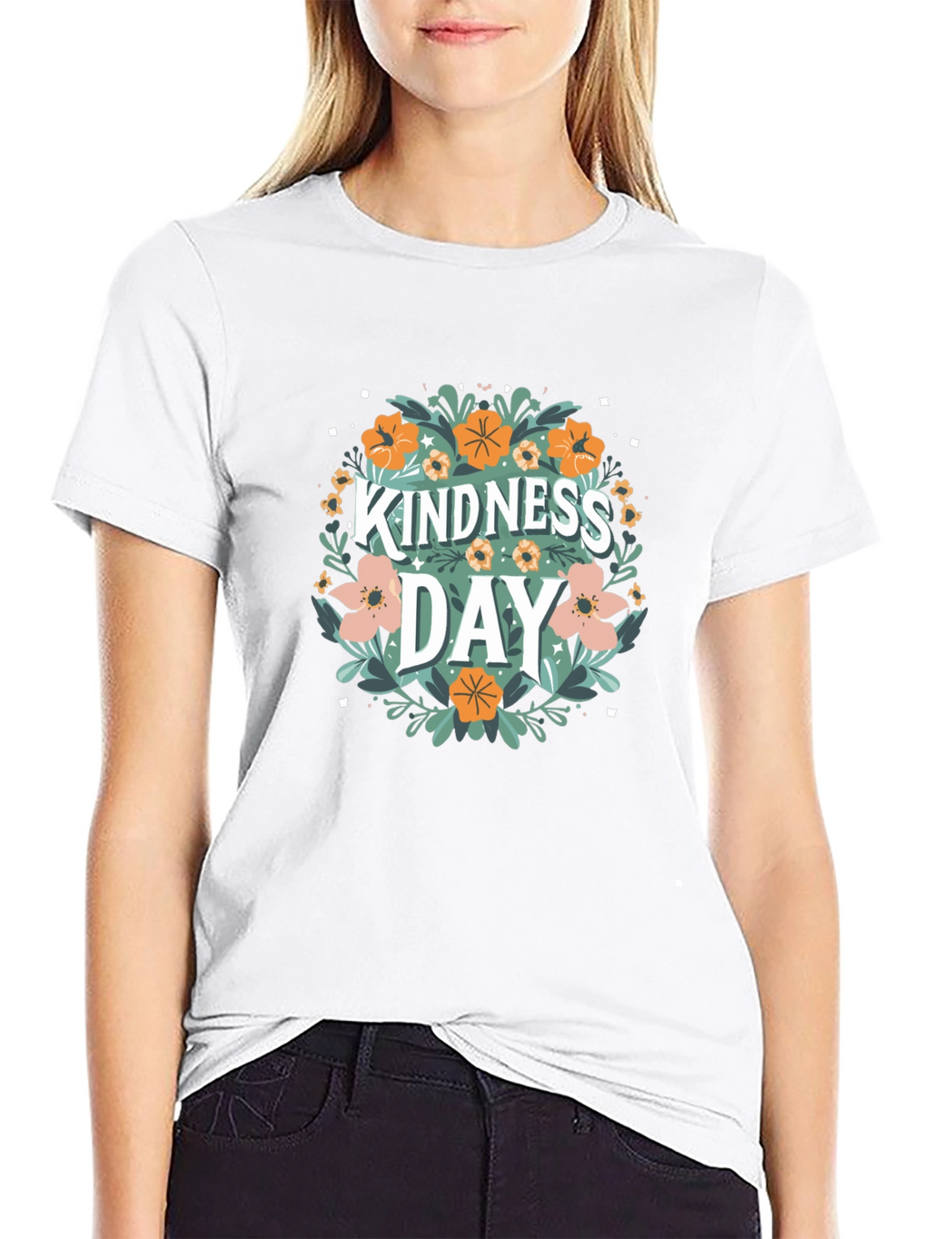 Kindness Day Floral T-Shirt