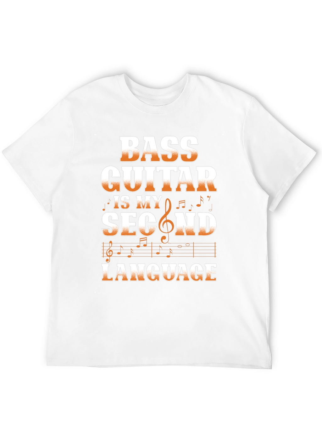 Bass Guitar Second Language Graphic Tee