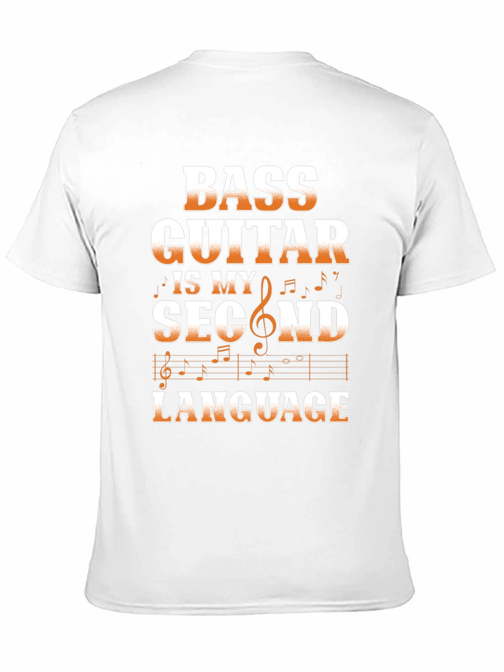 Bass Guitar Second Language Graphic Tee