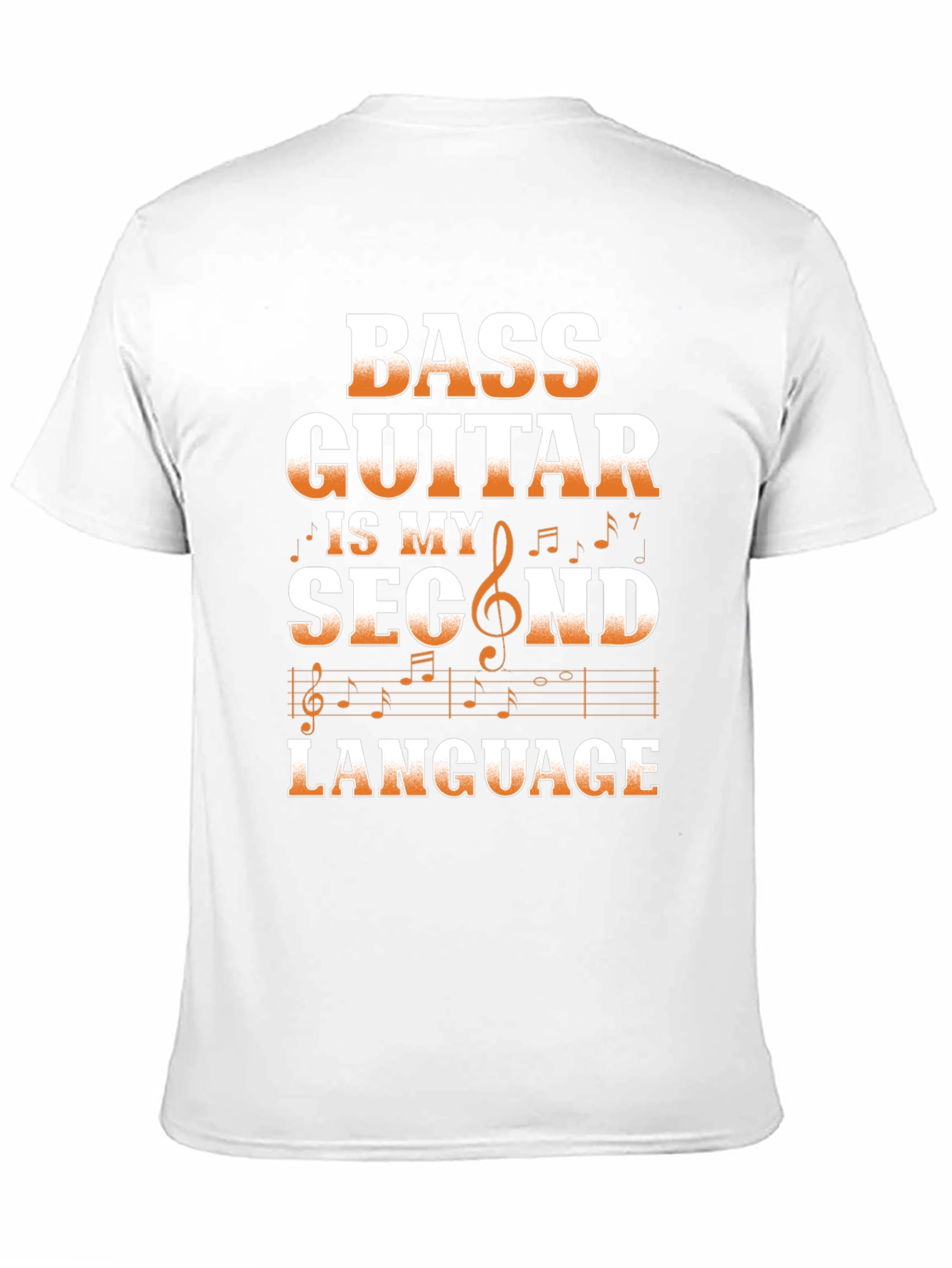 Bass Guitar Second Language Graphic Tee