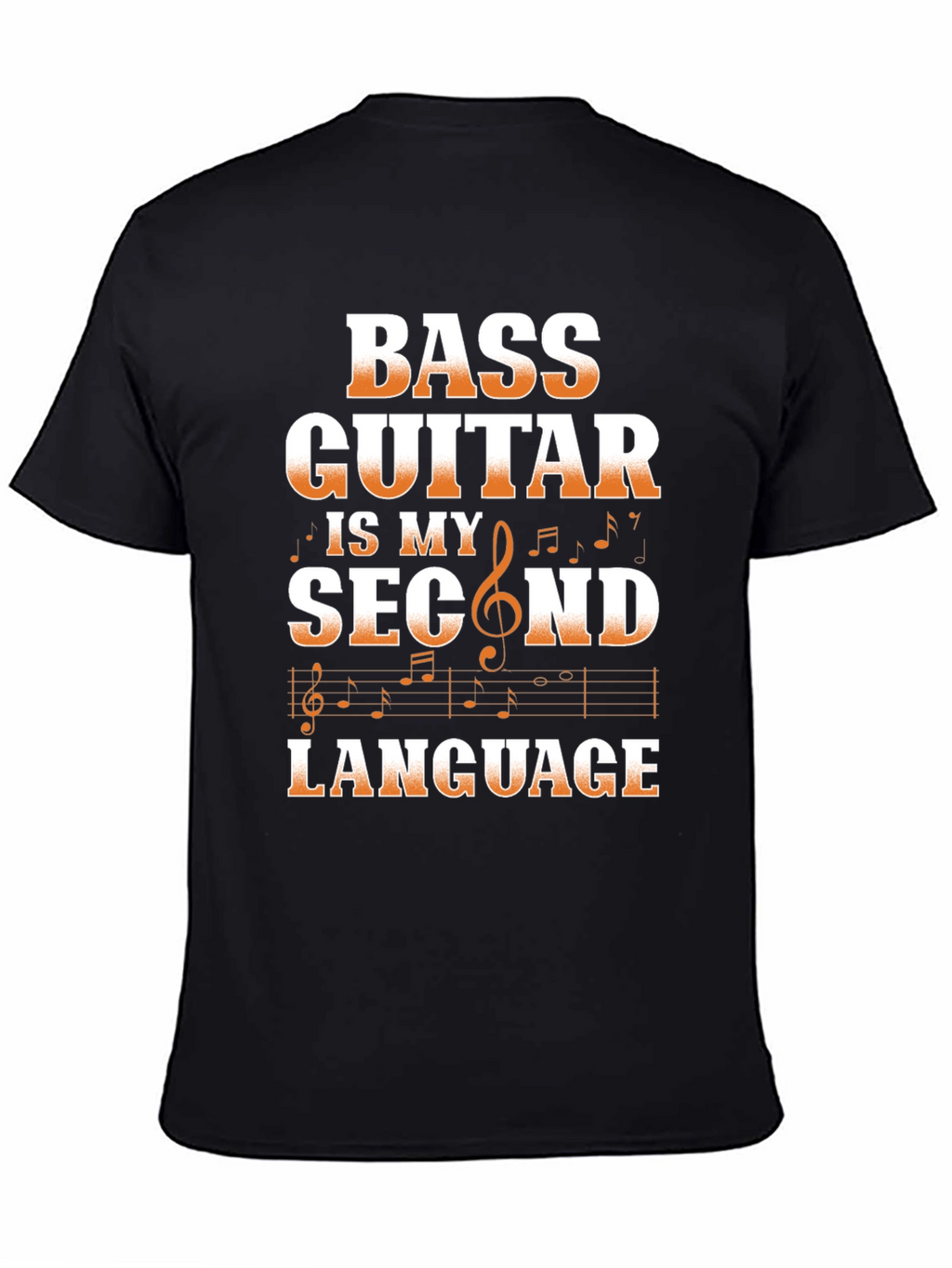 Bass Guitar Second Language Graphic Tee