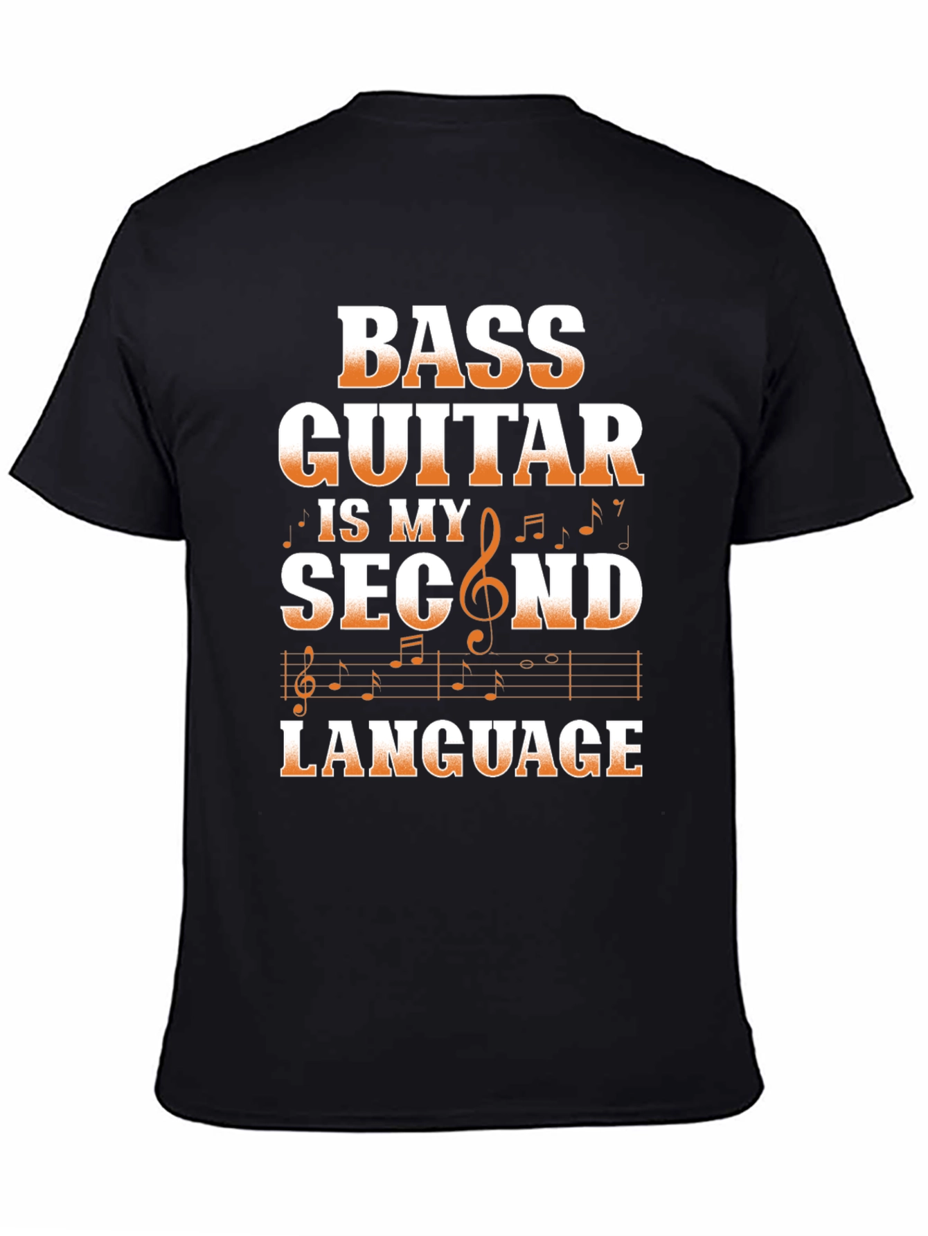 Bass Guitar Second Language Graphic Tee
