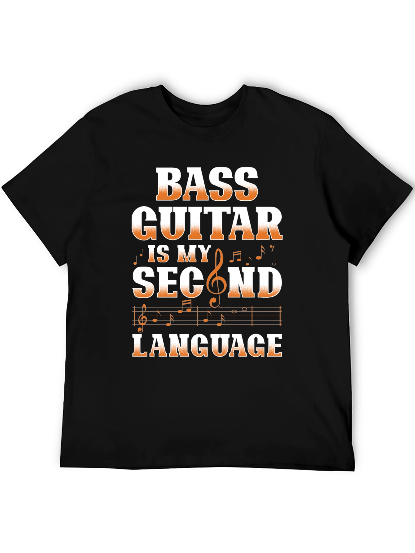 Bass Guitar Second Language Graphic Tee