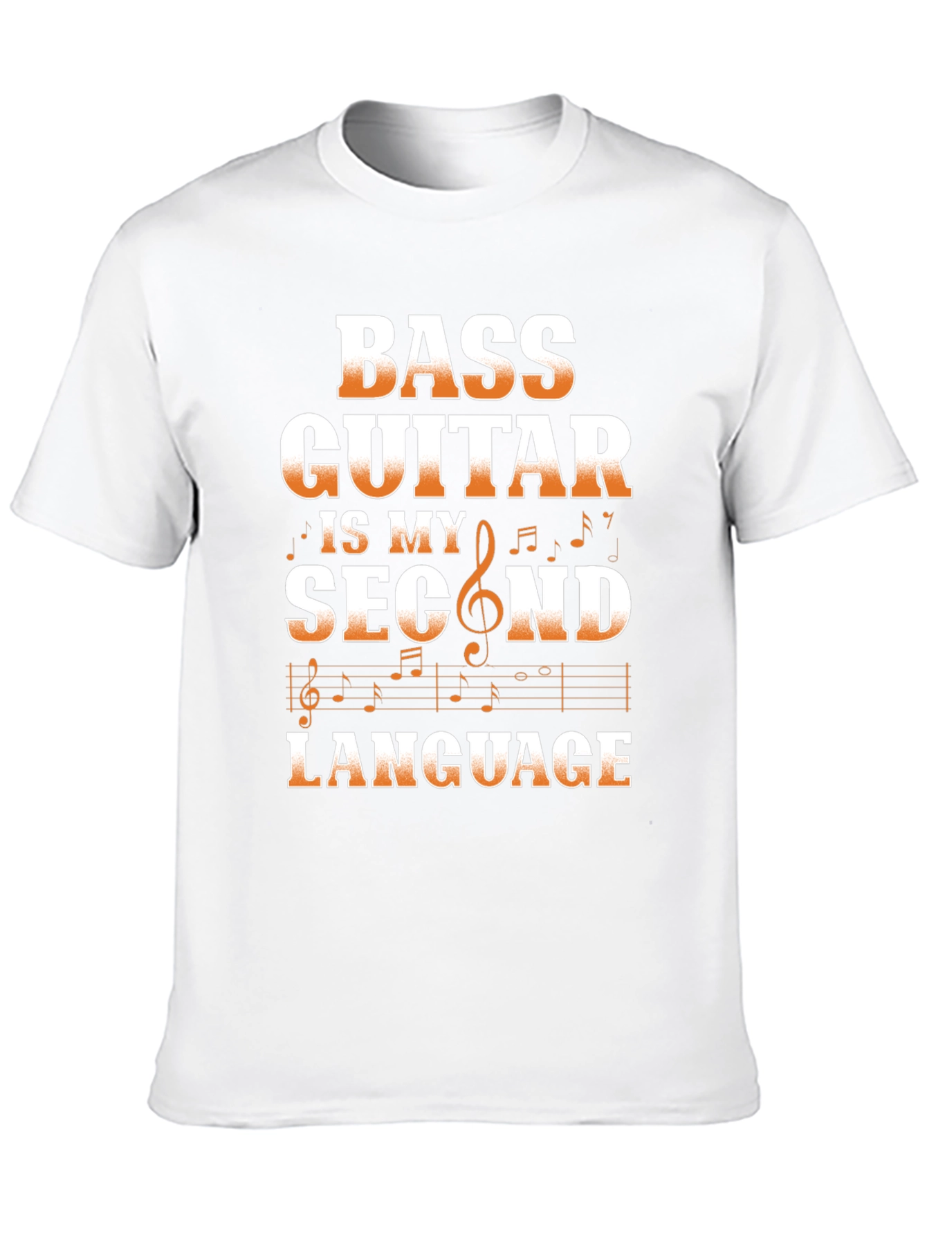 Bass Guitar Second Language Graphic Tee